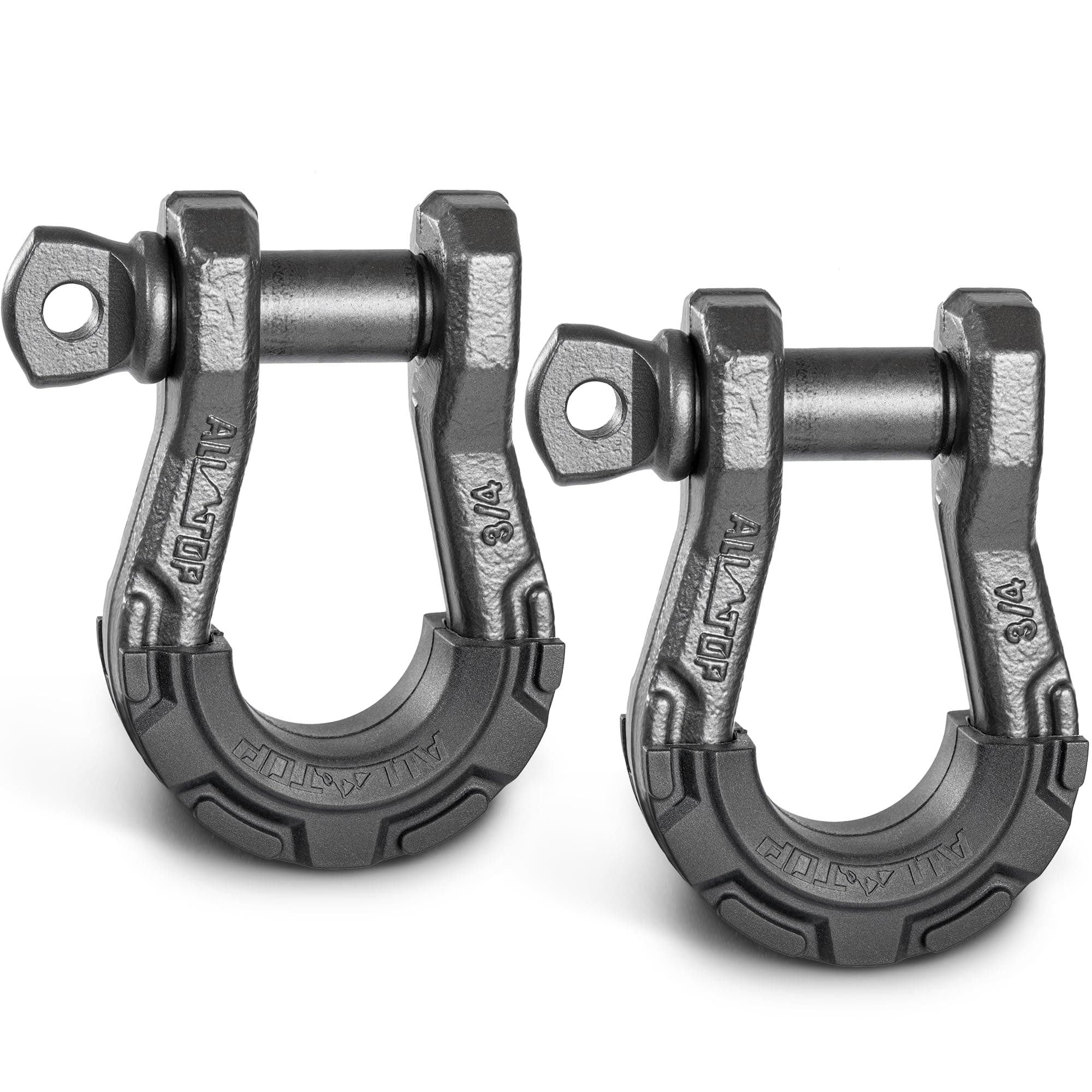 ALL-TOP D Ring Shackle (2 Pack) 3/4" Fully Forged with 7/8 Pin, 79500Lbs Break Strength & 9Ton Work Load, Impact Resistant by Extreme E-Coat