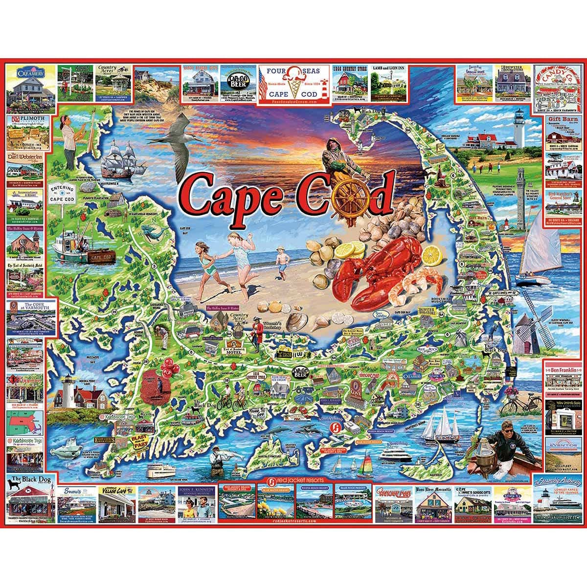 Puzzles Cape Cod - 1000 Piece Jigsaw Puzzle