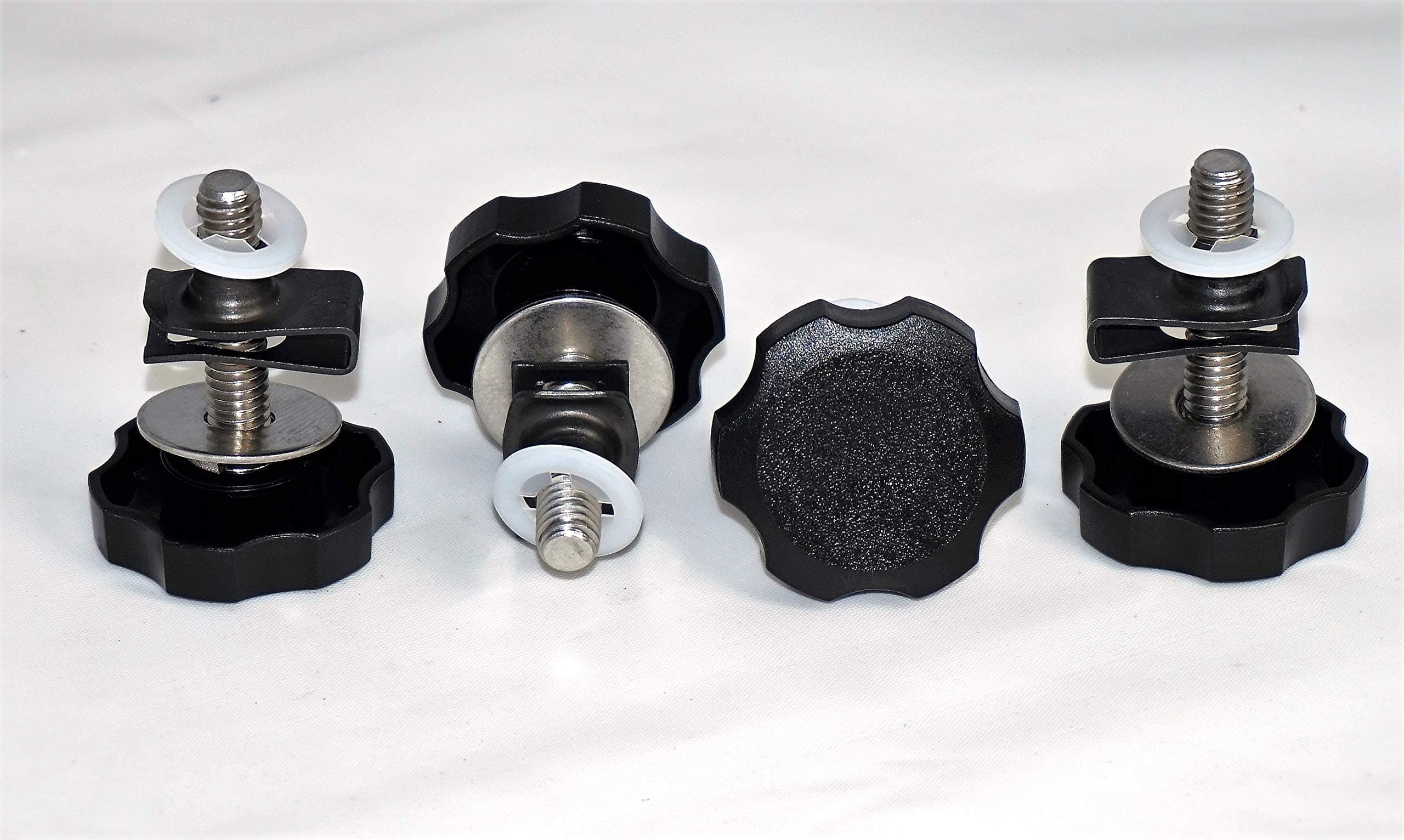 HDsmallPARTS LocEzy® Black 2016-2020 Saddlebag Mounting Hardware Knobs are replacement/compatible for Saddlebag Quick Release Pins on Harley-Davidson Touring Motorcycles Theft Deterrent