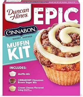 Duncan Hines Epic Cinnabon Bakery Inspired Muffin Kit, Easter Brunch, 32.34 oz.
