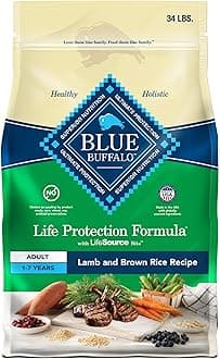 Life Protection Formula Adult Dry Dog Food, Helps Build and Maintain Strong Muscles, Made with Natural Ingredients, Lamb & Brown Rice Recipe, 34-lb. Bag