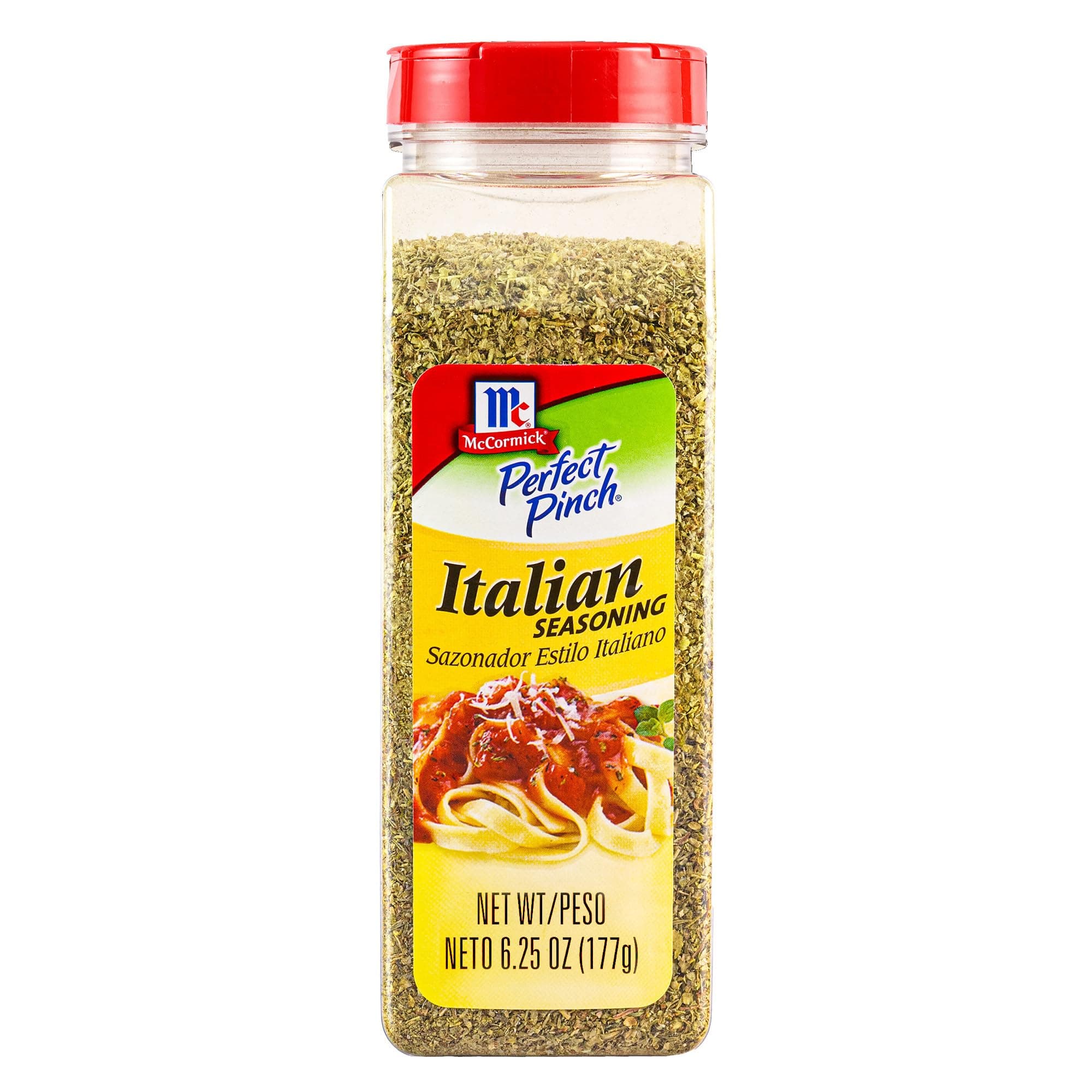 McCormick Italian Seasoning, Blend of Marjoram, Thyme, Rosemary, Sage, Savory, Oregano, and Basil, For Creating Memorable Flavor While Cooking or Dining, For Pizza, Salad, Veggies & More, 6.25 oz