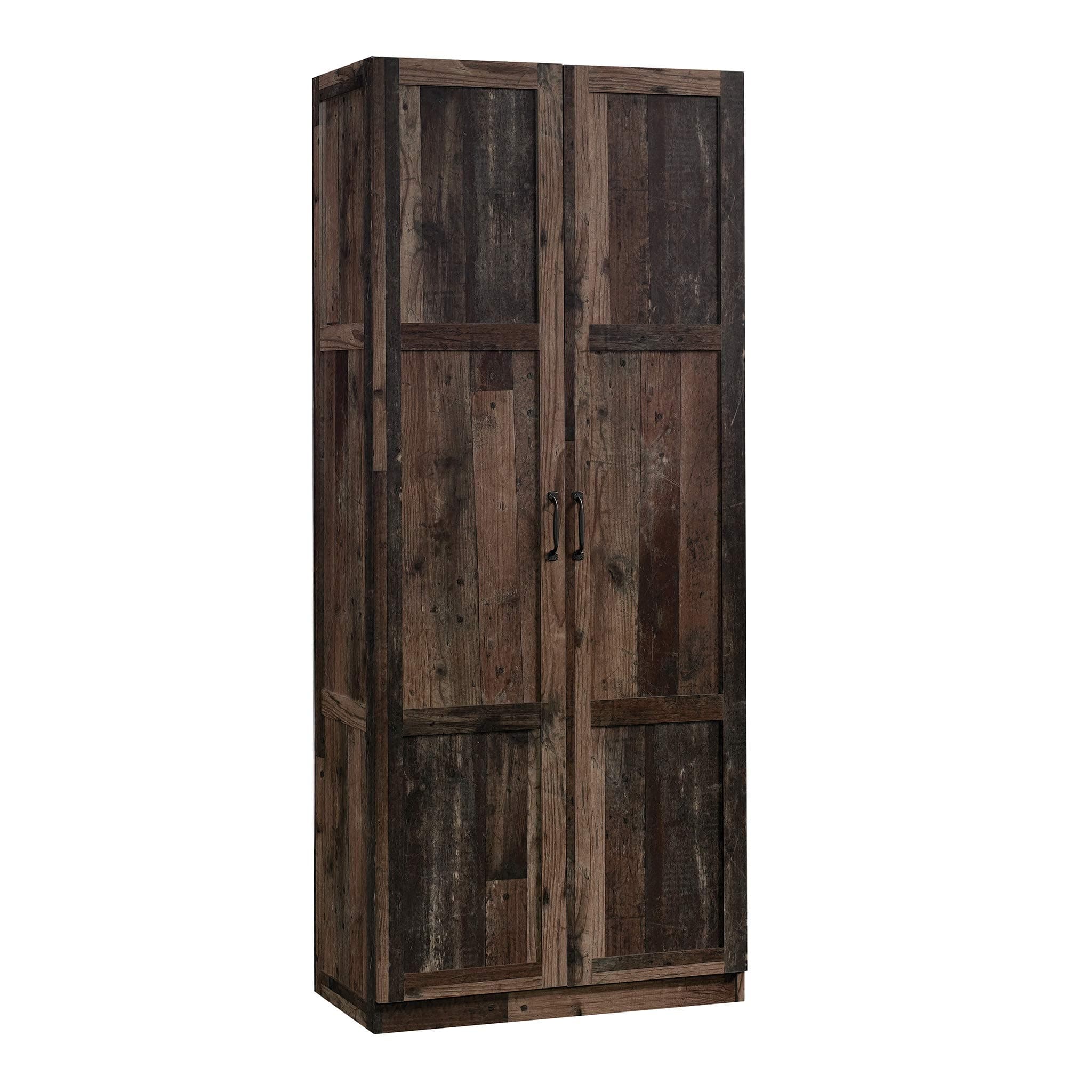 Select Storage Cabinet, Pantry Cabinet Kitchen Storage with Adjustable Shelves, Utility Room Storage Cabinet, in Reclaimed Pine