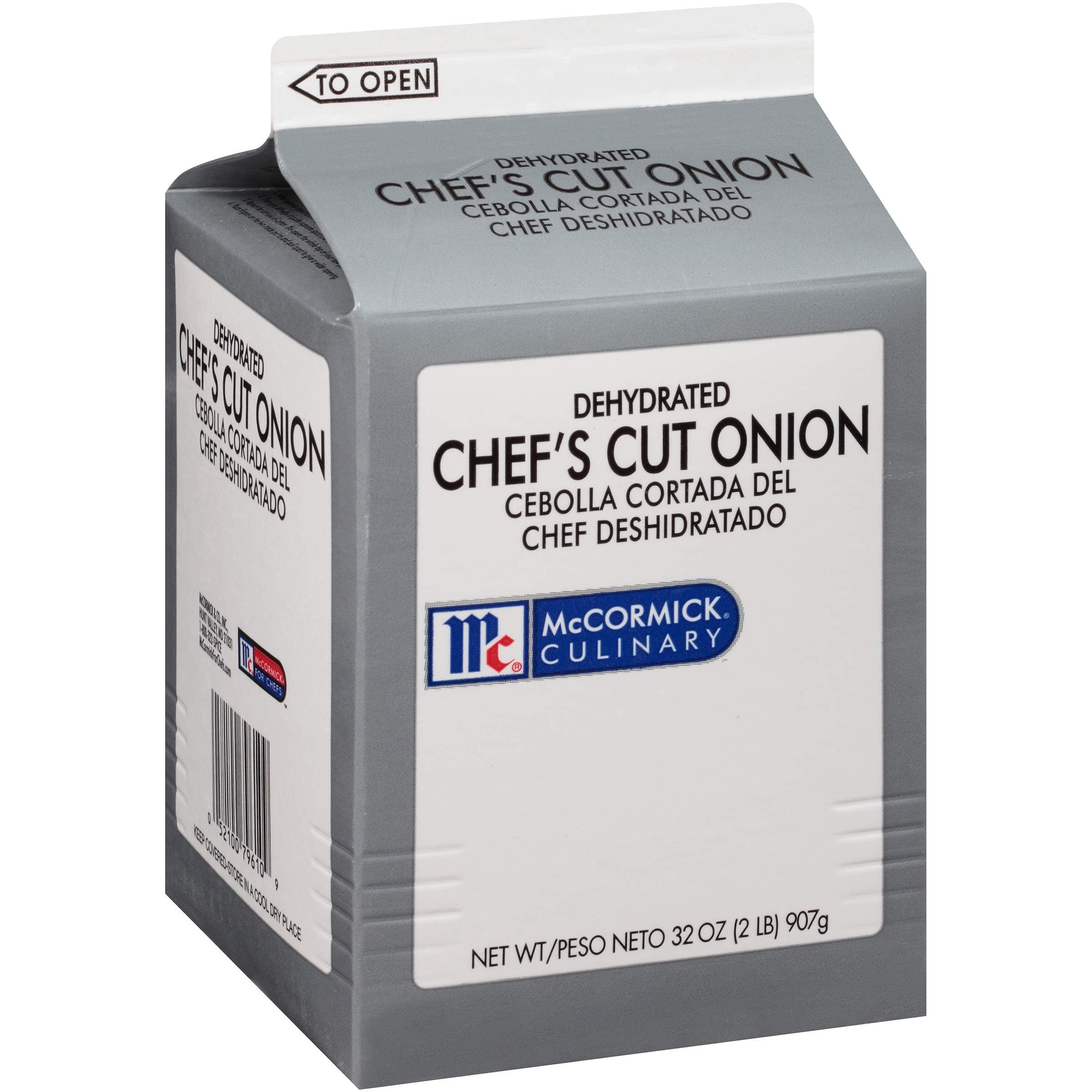 McCormick Culinary Dehydrated Chef's Cut Onion, 2 lb - One 2 Pound Container of Dehydrated Chopped Onions, Use as Fresh Onion Substitute - Perfect in Soups, Dips, Meatloaves and Stews