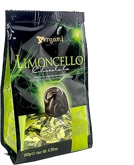 Vergani Dark Chocolate Pralines w/ Limoncello Cream Filling - 130g