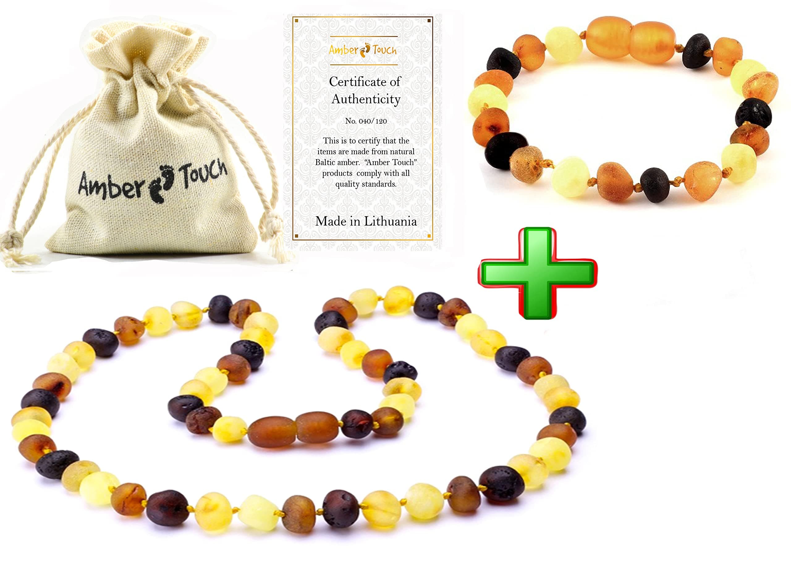 12.5-inch Baltic amber necklace