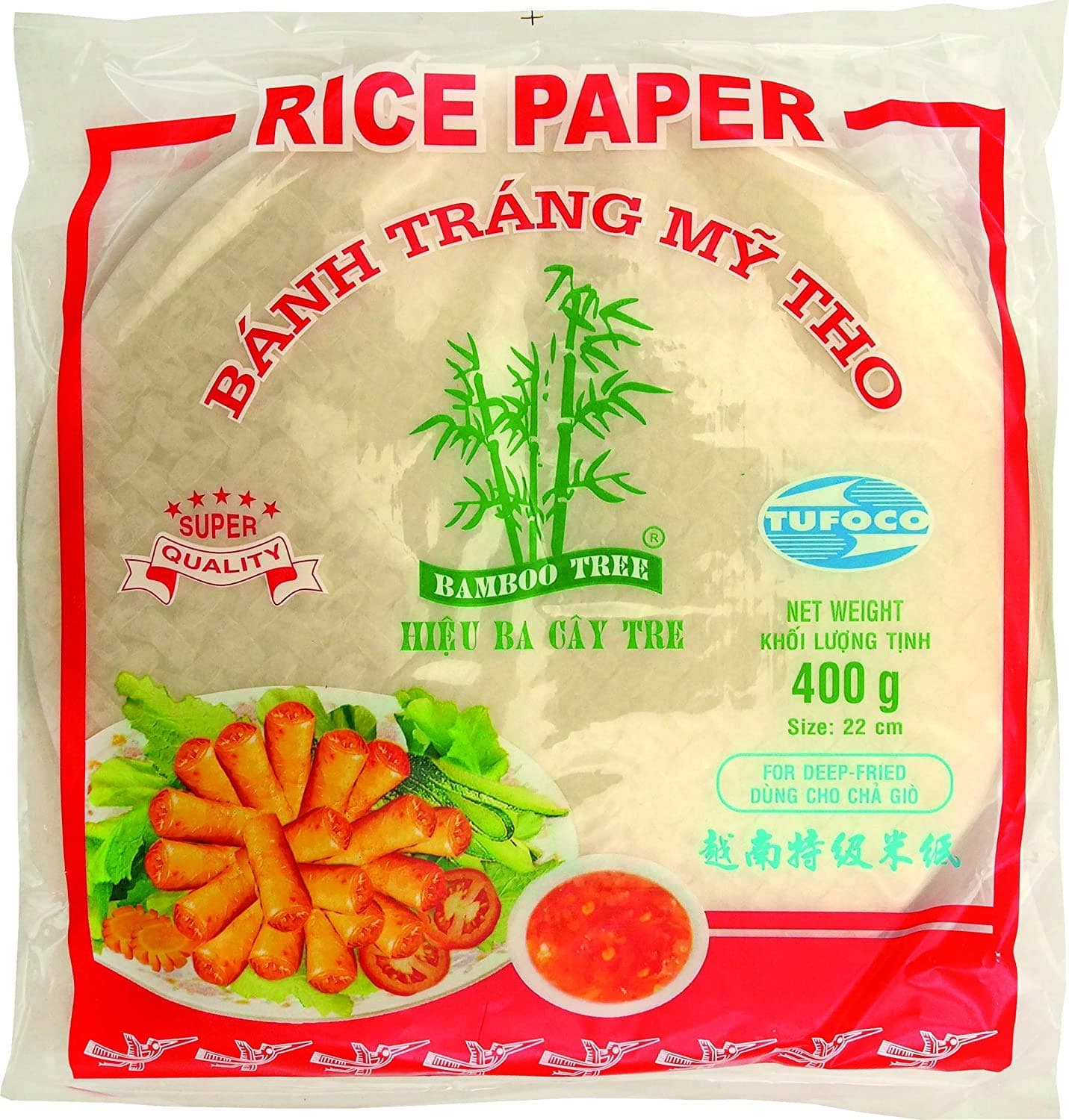Bamboo Tree Rice Paper Deep Fried 22cm 400G