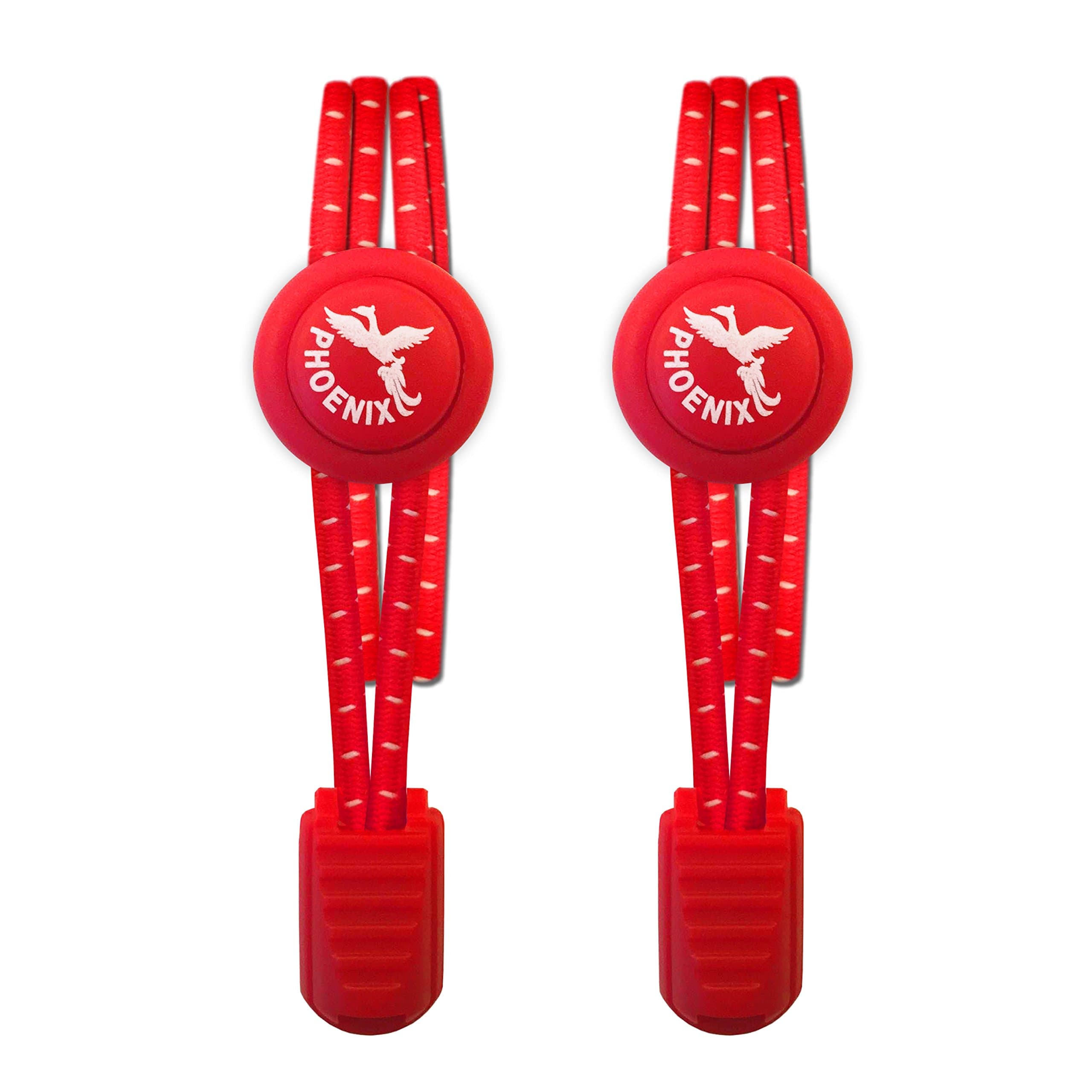 Phoenix Fit UK - No tie Elastic Lace System with lock - Easy to install in a range of colours. Great for runners, children, older generation & active lifestyles - 1 Pair
