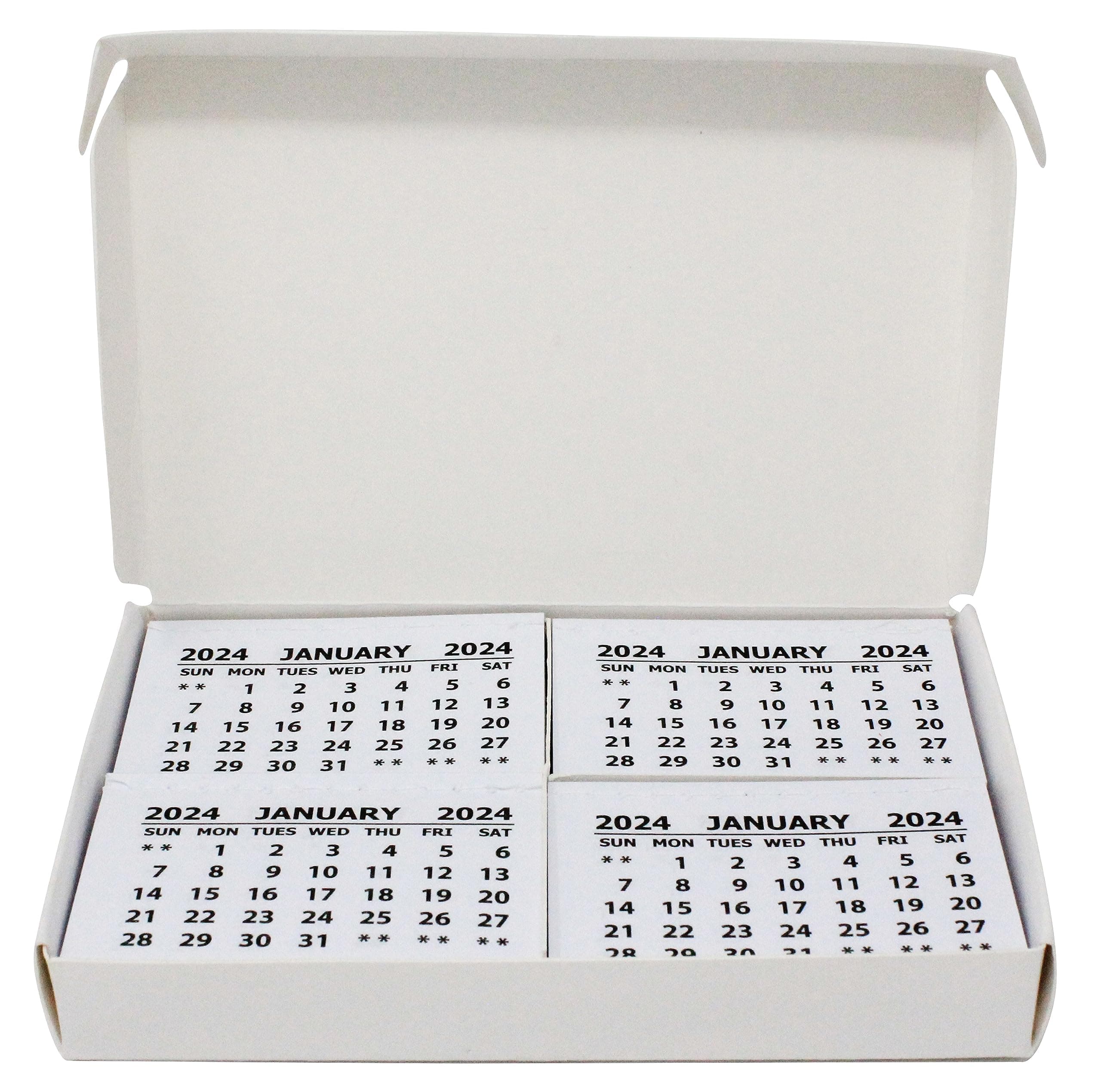 Bright Ideas 2025 Calendar Tabs Insert for Office Planning, School Crafts. Ideal for the Workplace or Classroom Calendar Tear Off – Each Page 1 Month – Pack of 50 mini- Calendar Tabs