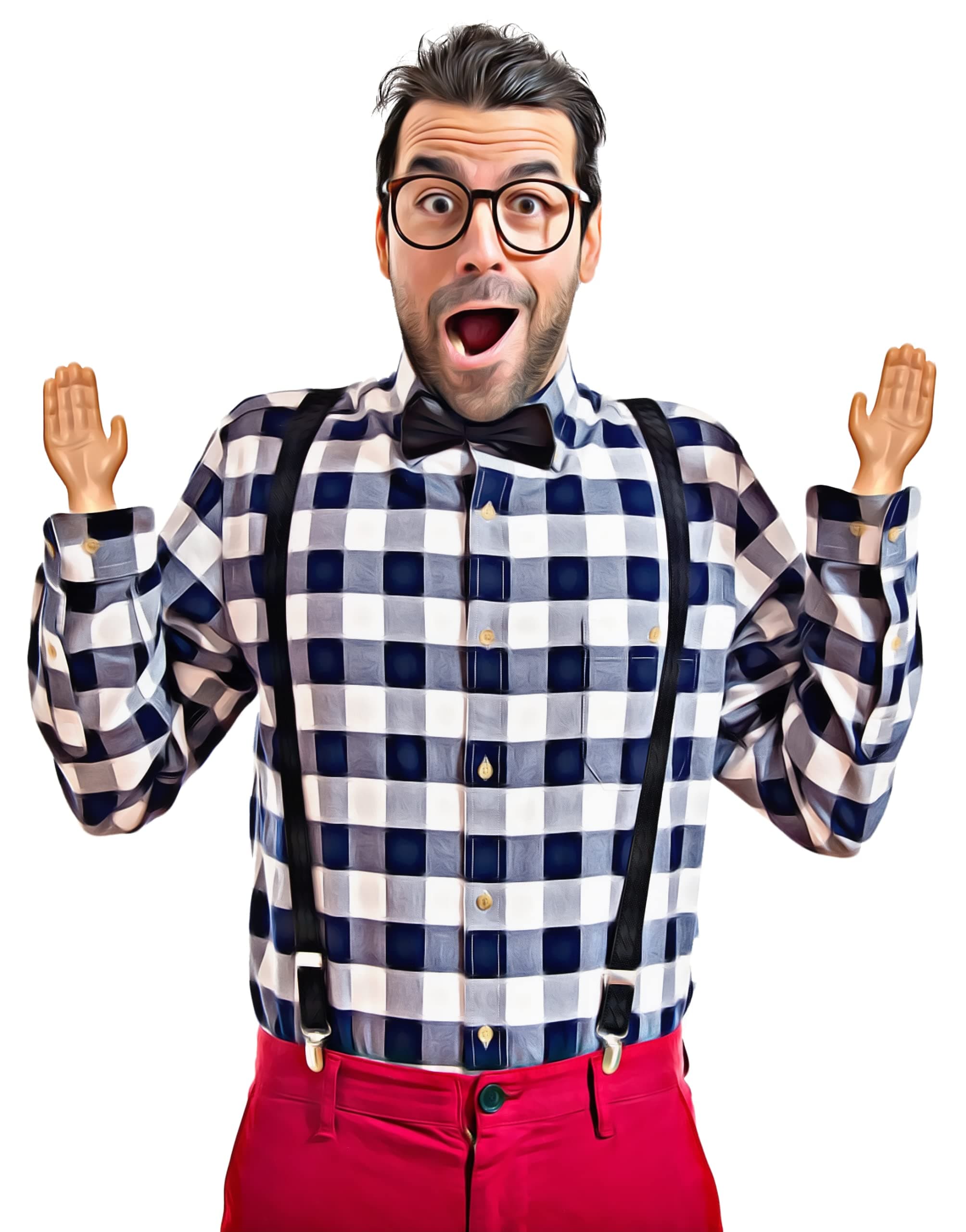 DR DINGUS Little Hands (Pair) - Original Mini Little Hand Stick Puppets - Make Anyone Laugh - Pocket Sized Cheerfulness and Big Laughs - TikTok Famous - Fun with Friends and Family