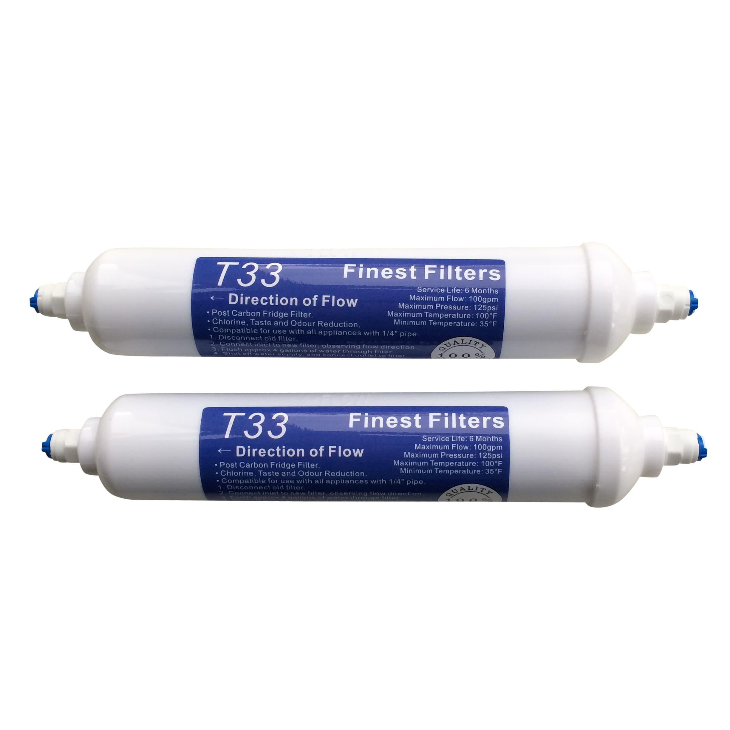 2 x Replacement Under Sink Filter Cartridges 6 Month for All Undersink Systems