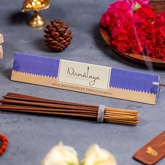 Premium Patchouli Incense Sticks | Natural Agarbatti Sacred Flowers | 40 Each Pack | Burn Time 25 Min | Charcoal-Free Luxury for Pooja, Meditation & Yoga