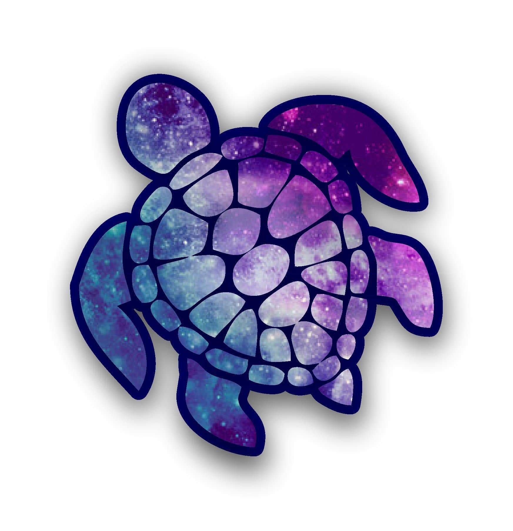 Sea Turtle Decal/sticker (starry sky)