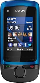 Nokia c2-05 slider phone blue