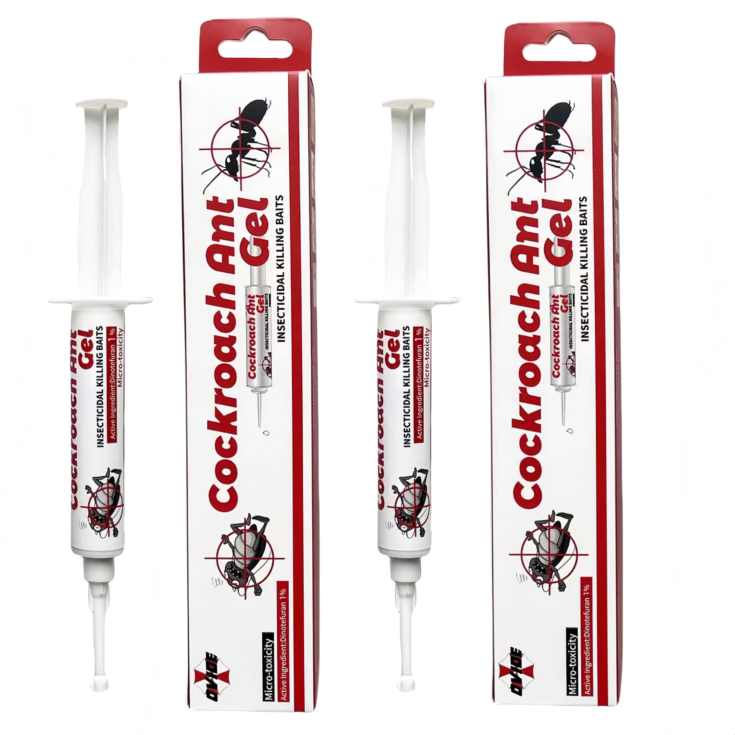 HOGOODRoach Bait Stations, Cockroach Repellent, Roach Trap Killer for Indoor/Outdoor Non-Toxic,Roaches, Ants, Spiders, Bugs (2)