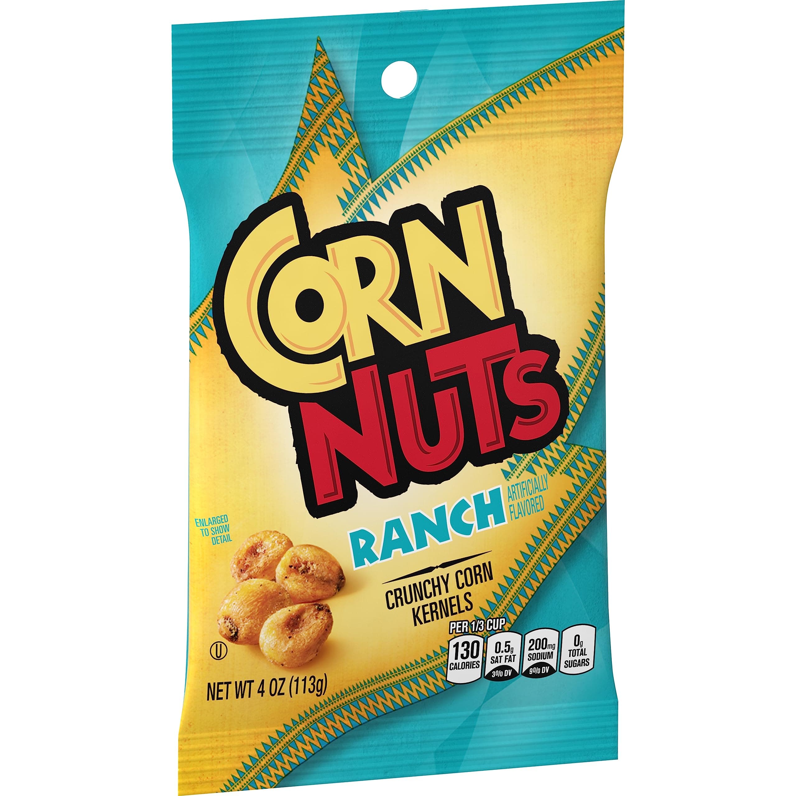 CORN NUTS Ranch Flavored Corn Kernels, Crunchy Corn Snacks, Snack Box, Variety Packs for Adults, 4oz. (Pack of 12)