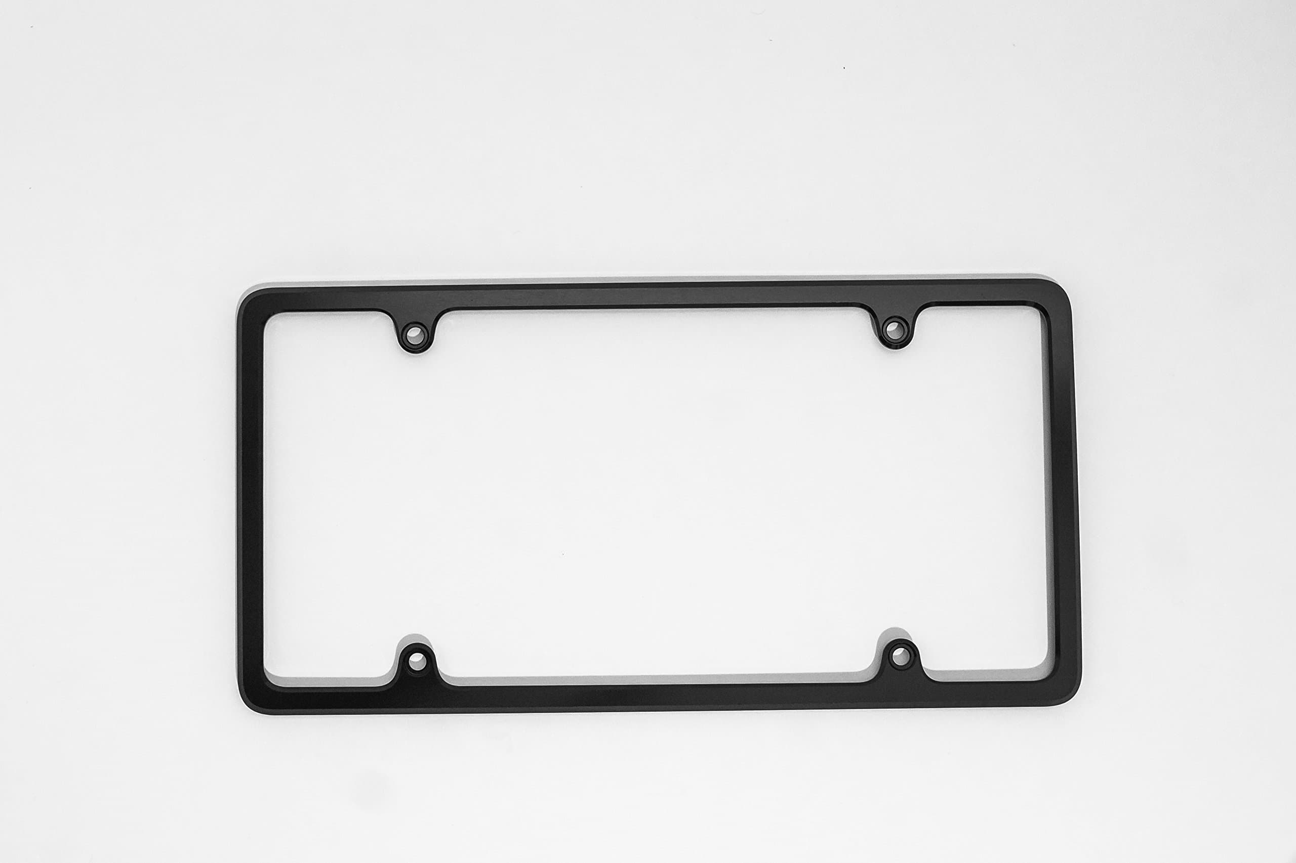 FF Garage Check Out Our Quality!! License Plate Frame Billet Aluminum - Made in USA - Black