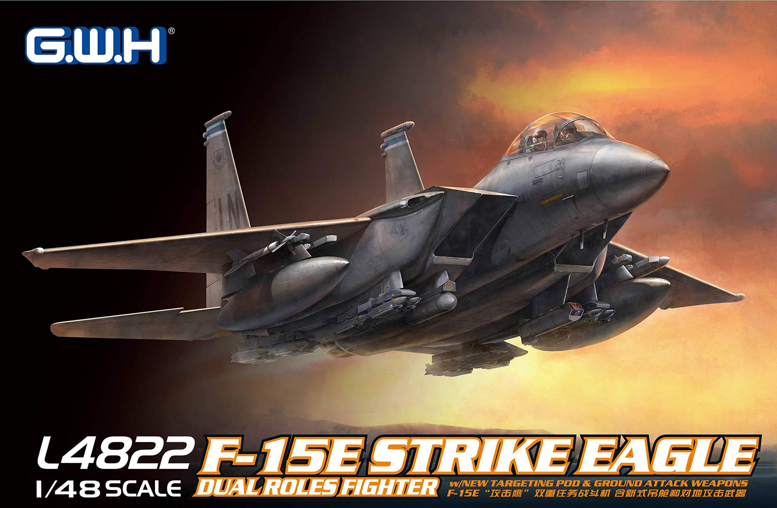 Great Wall Hobby 1/48 F-15E Strike Eagle Dual Roles Fighter L4822