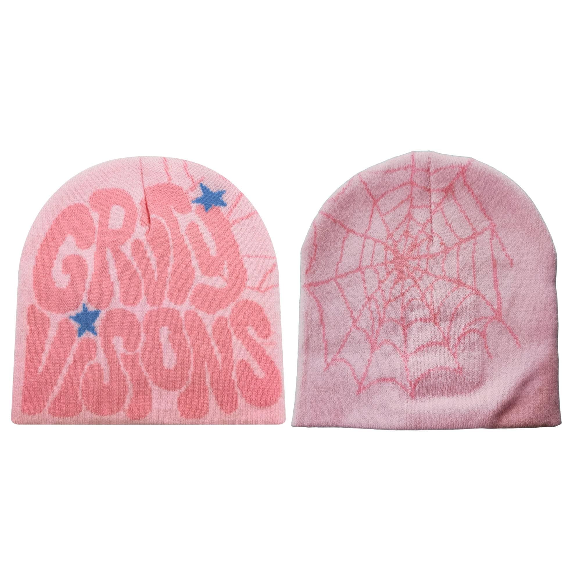 Y2K Beanie Hats Knitted Wool Pullover Hat Letter Star Jacquard Hat 2000s Cute Men Women Unisex