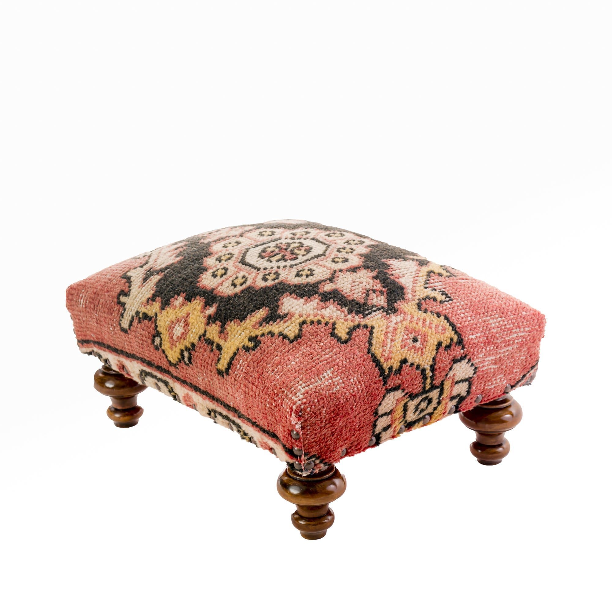 Food Stool - Turkish Rug Ottoman