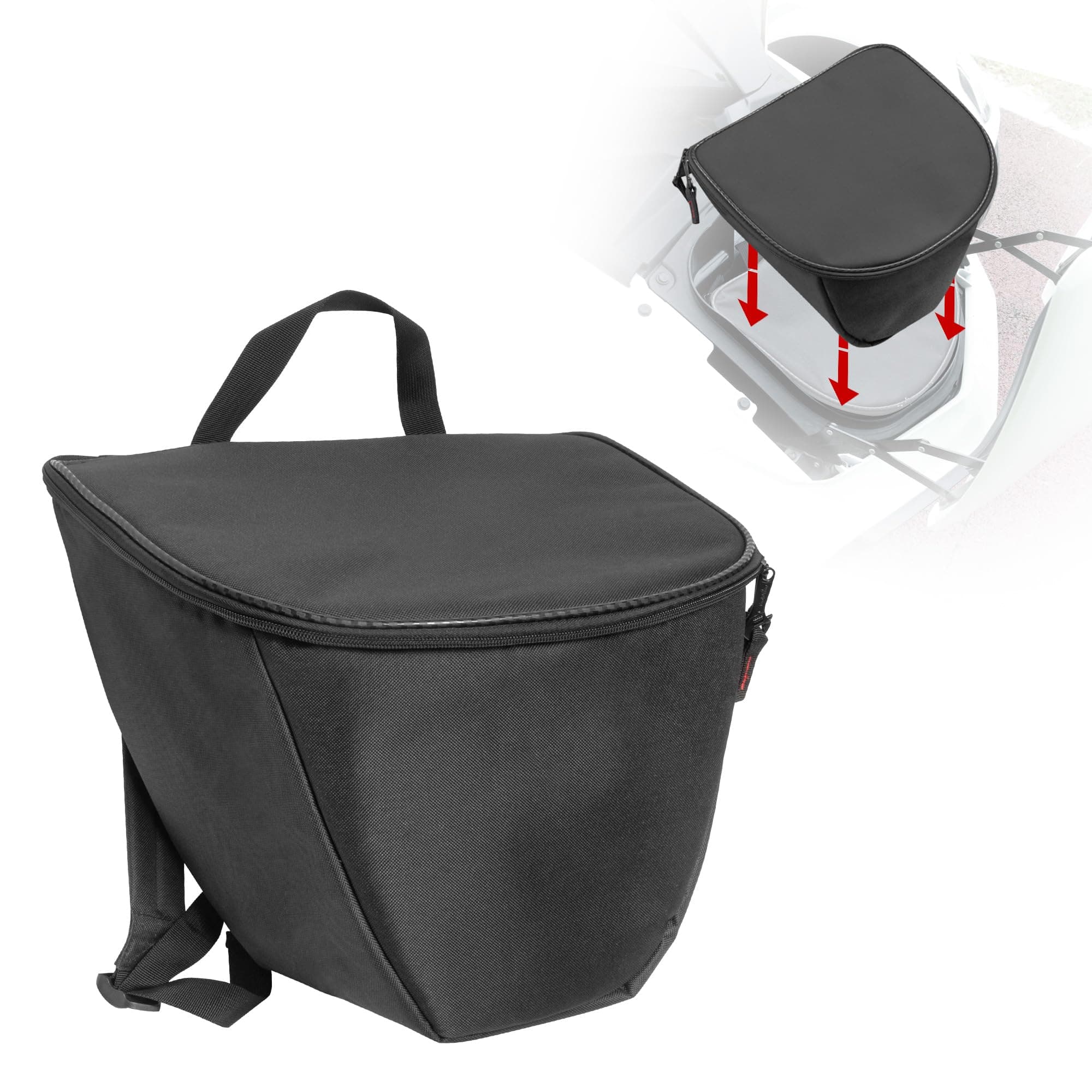 Front Trunk Organizer Built-in Liner Cooler Bag w/Handle and Shoulder Straps for Can Am Spyder F3 F3-L F3-S F3-T Models Insulated Waterproof Storage Accessories