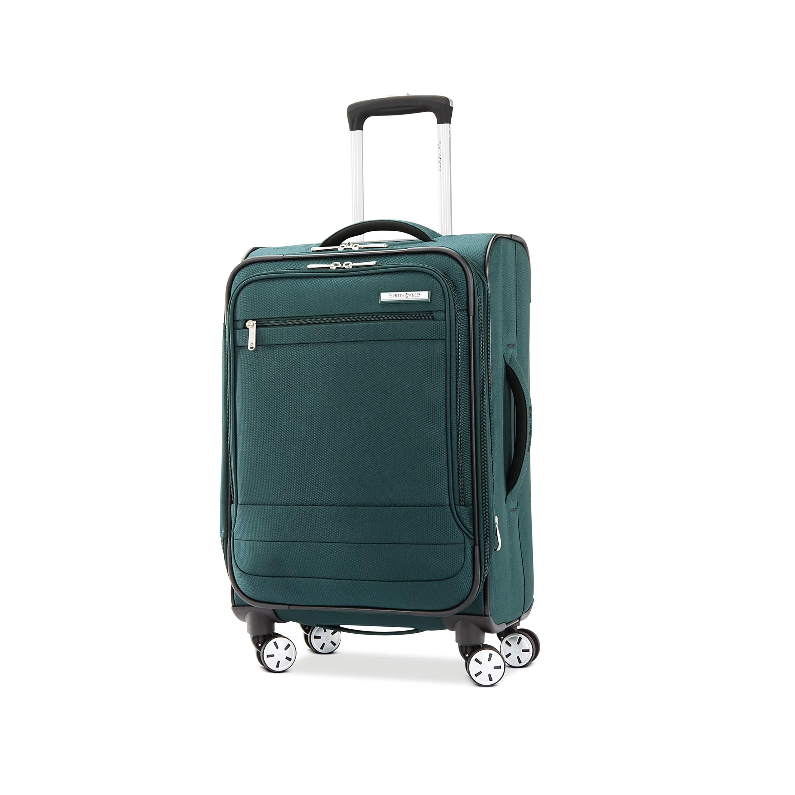 SamsoniteAspire DLX Softside Expandable Luggage with Spinner Wheels, Checked-Large 29-Inch, Emerald