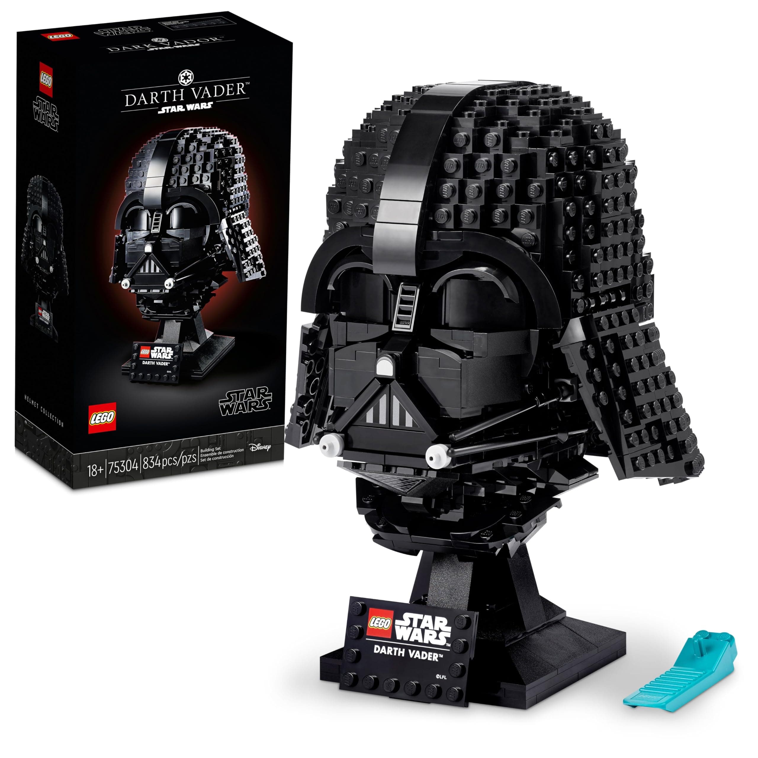 LEGO Star Wars Darth Vader Helmet Set, Mask Display Model Kit for Adults to Build, Gift Idea for Men, Women, Him or Her, Collectible Home Decor Model 75304