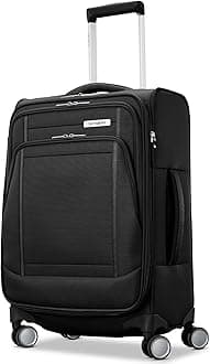 Samsonite UpLIFT Lightweight Softside Carry-On Luggage with Spinner Wheels - Expandable - Airline-Approved, Polyester Soft Suitcase for Ultra Light Travel - Black