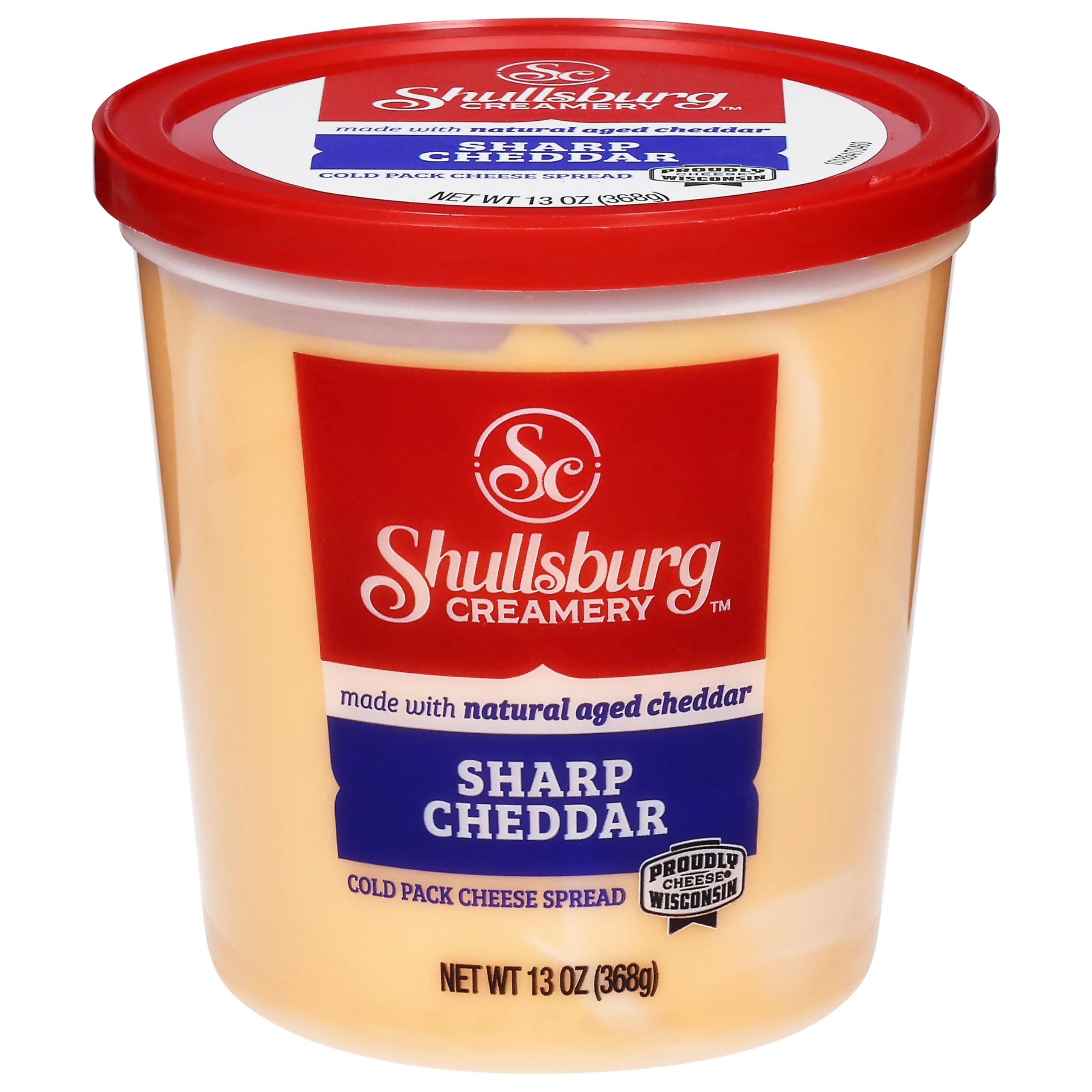 Shullsburg Creamery - Sharp Cheddar Cold Pack Cheese Spread - 13 oz.