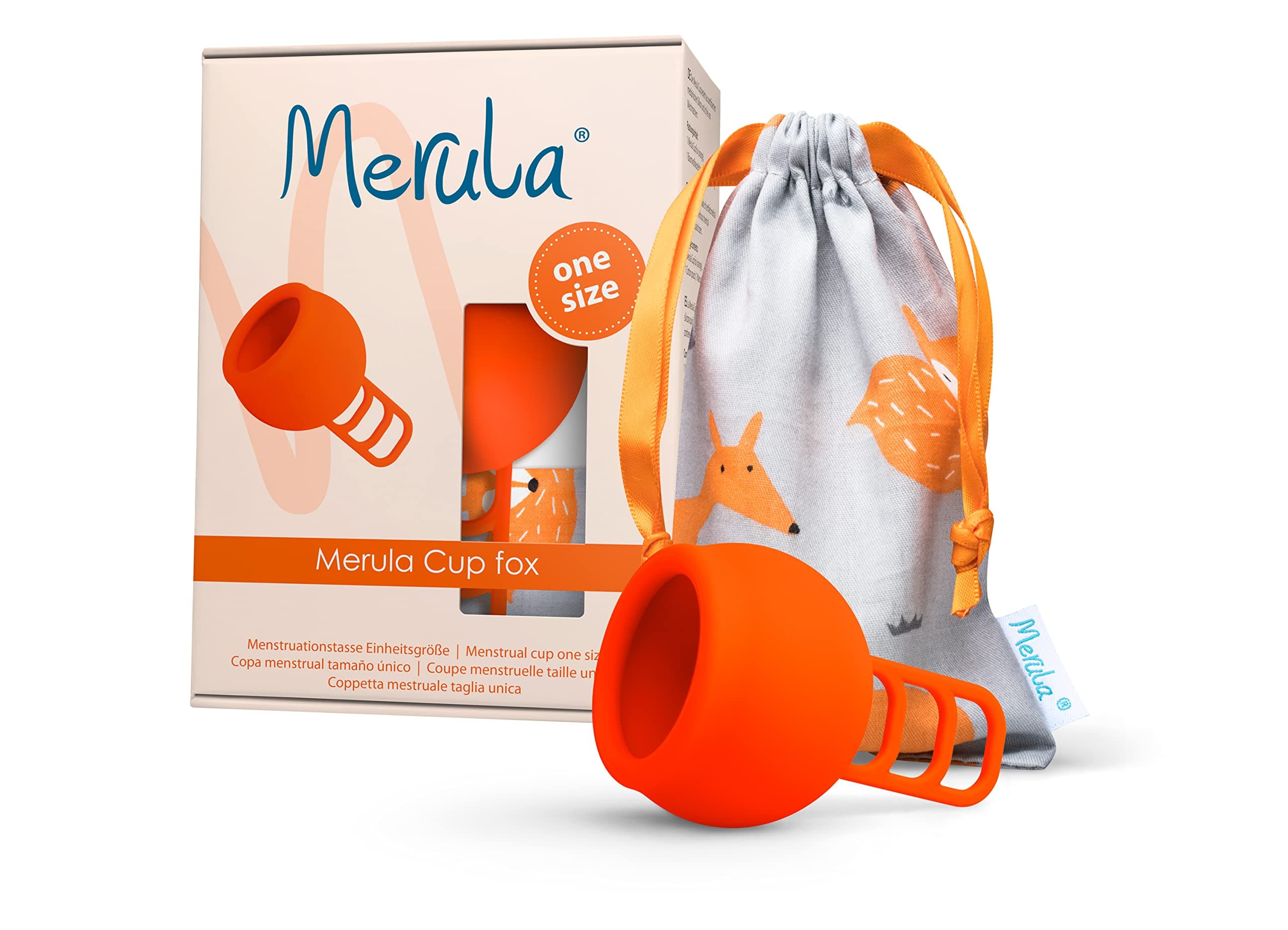 Merula Cup Fox (Orange) - The One-Size Menstrual Cup