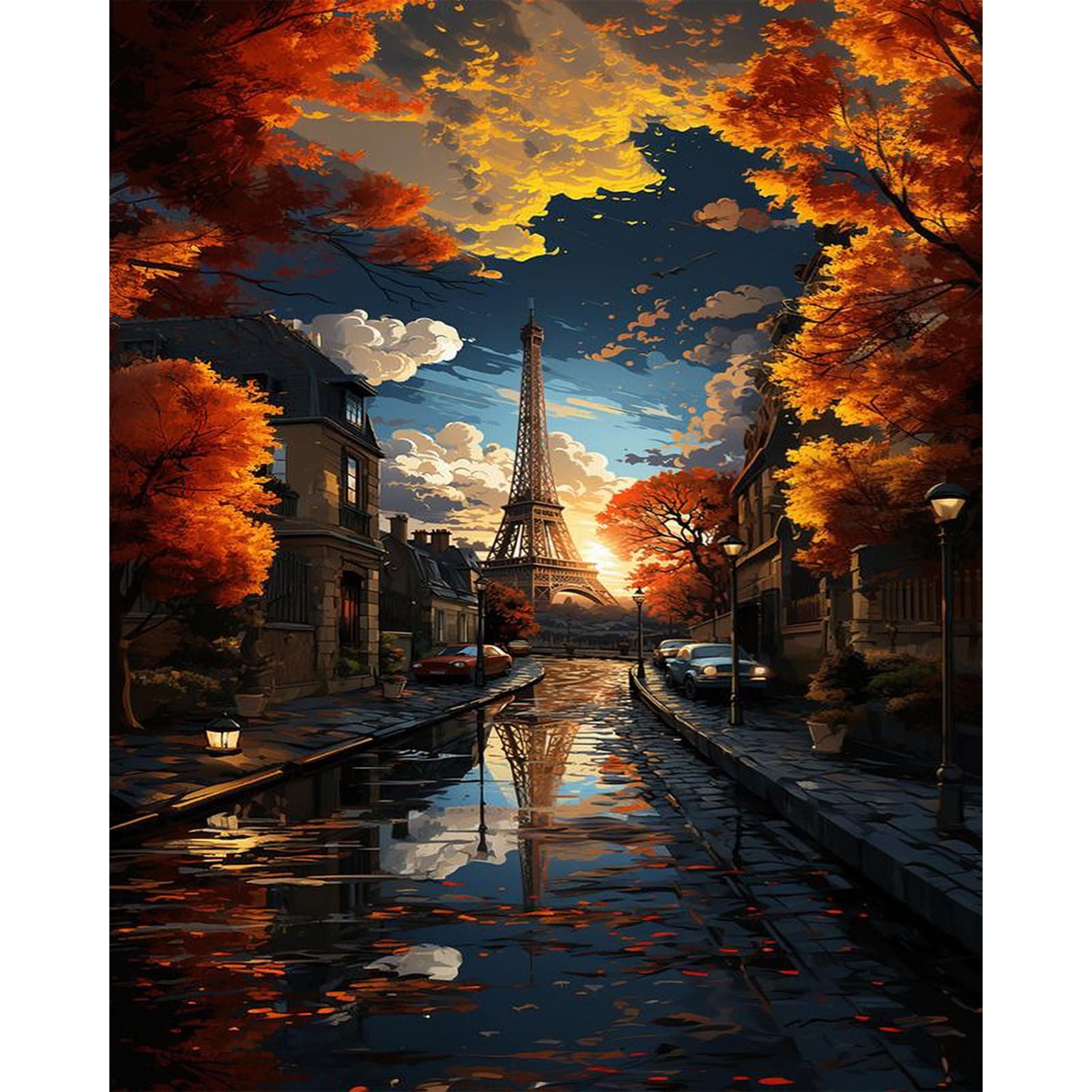 Eiffel Tower Paint by Numbers Kits
