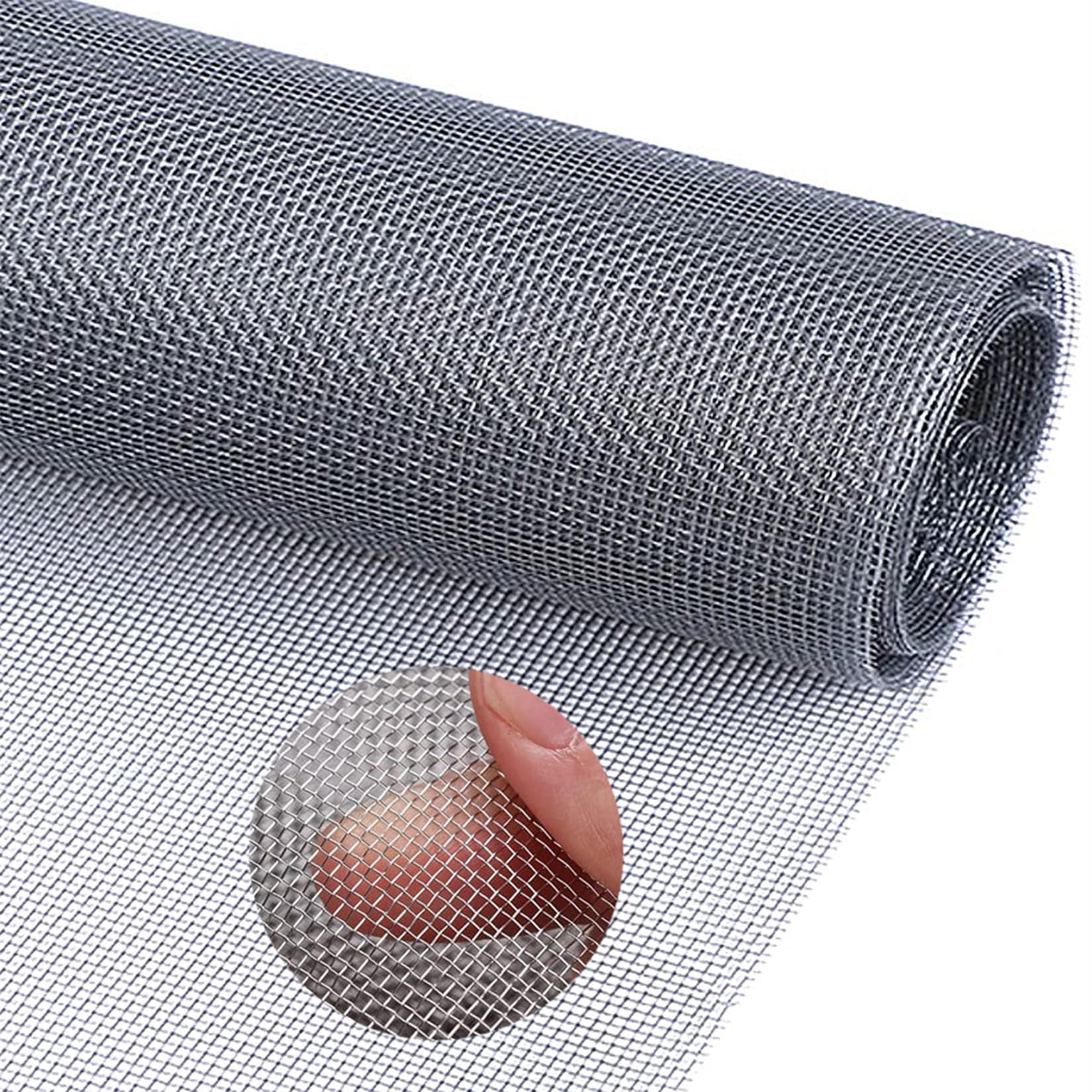 Filter Screen Sheets Stainless Steel Air Vent Mesh Cover Wire Mesh Roll 30x120cm Woven Wire 30 Mesh Fine Wire Mesh Sheet for Vents Cover Air Brick Home Kitchen Garden