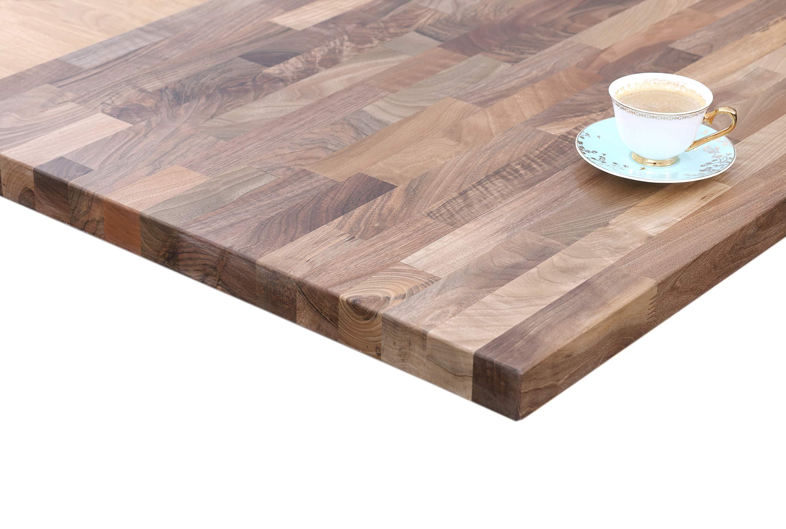 HOUSE OF WORKTOPS - Solid Walnut Kitchen Worktop, Length: 1M 2M 3M 4M, Thick:40mm, Premium Walnut Kitchen Worktops (Upstand 3M x 80mm x 18mm)