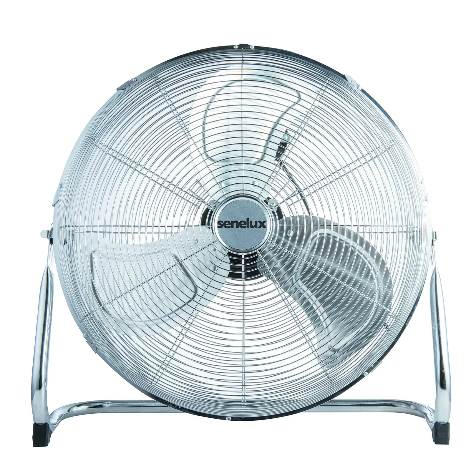 – Senelux Floor Fan - Chrome Gym Fan - Electric Portable Cooling Fan for Home/Gym/Office Use - 3 Speed Settings with Tilting Feature - High Velocity Cold Air Circulator