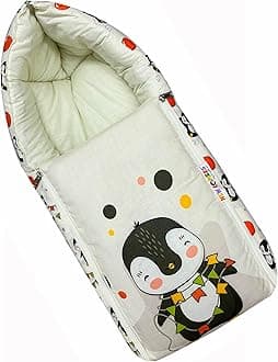 NEW COMERS3 in 1 Baby Bed, Sleeping Bag & Carry Nest, for Baby Carrying & co Sleeping, Unisex Baby Sleeping Bed, Cotton Baby Bedding for New Born & Infant, Portable Bassinet(25853)