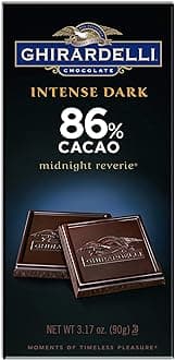 Ghirardelli Chocolate Intense Dark Bar, Midnight Reverie, 3.17 Oz, Pack of 6