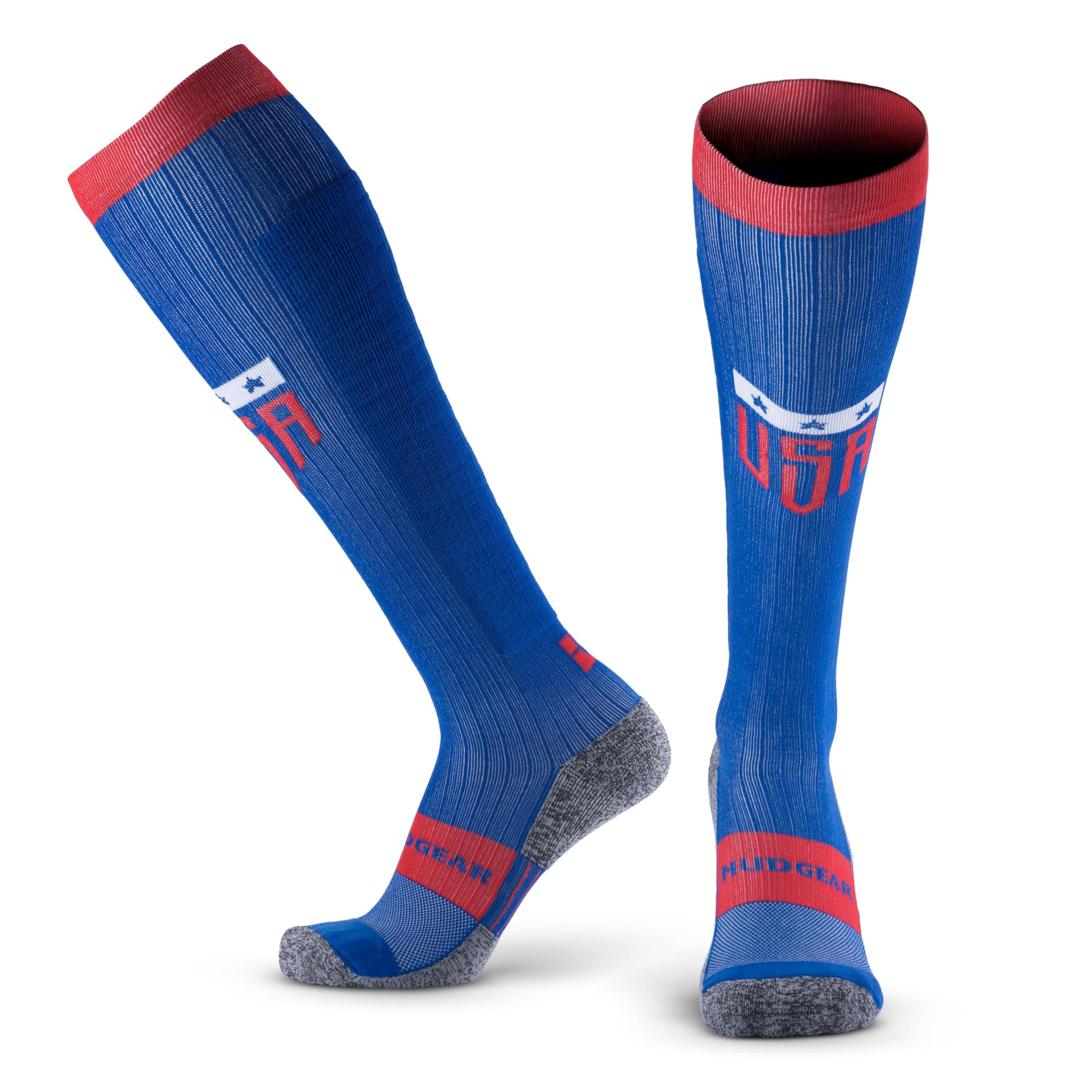 Graduated Compression Socks, Durable, Sweat-Resistant OCR Performance Socks with Cushioned Footbed, Made in USA