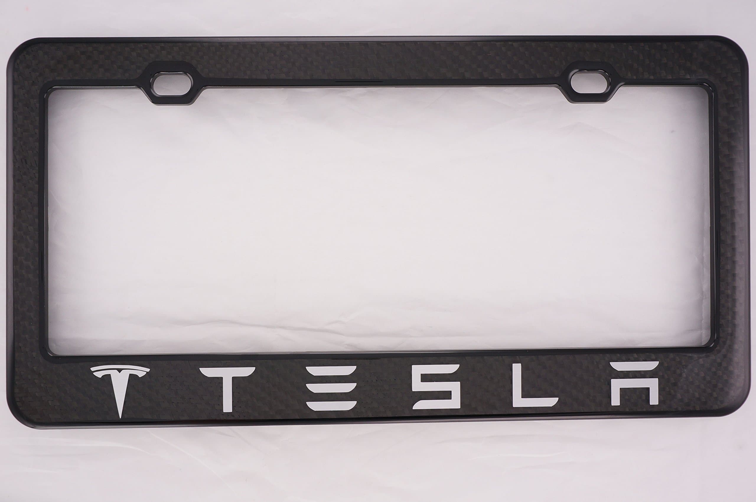 Tesla Carbon Fiber License Plate Frame