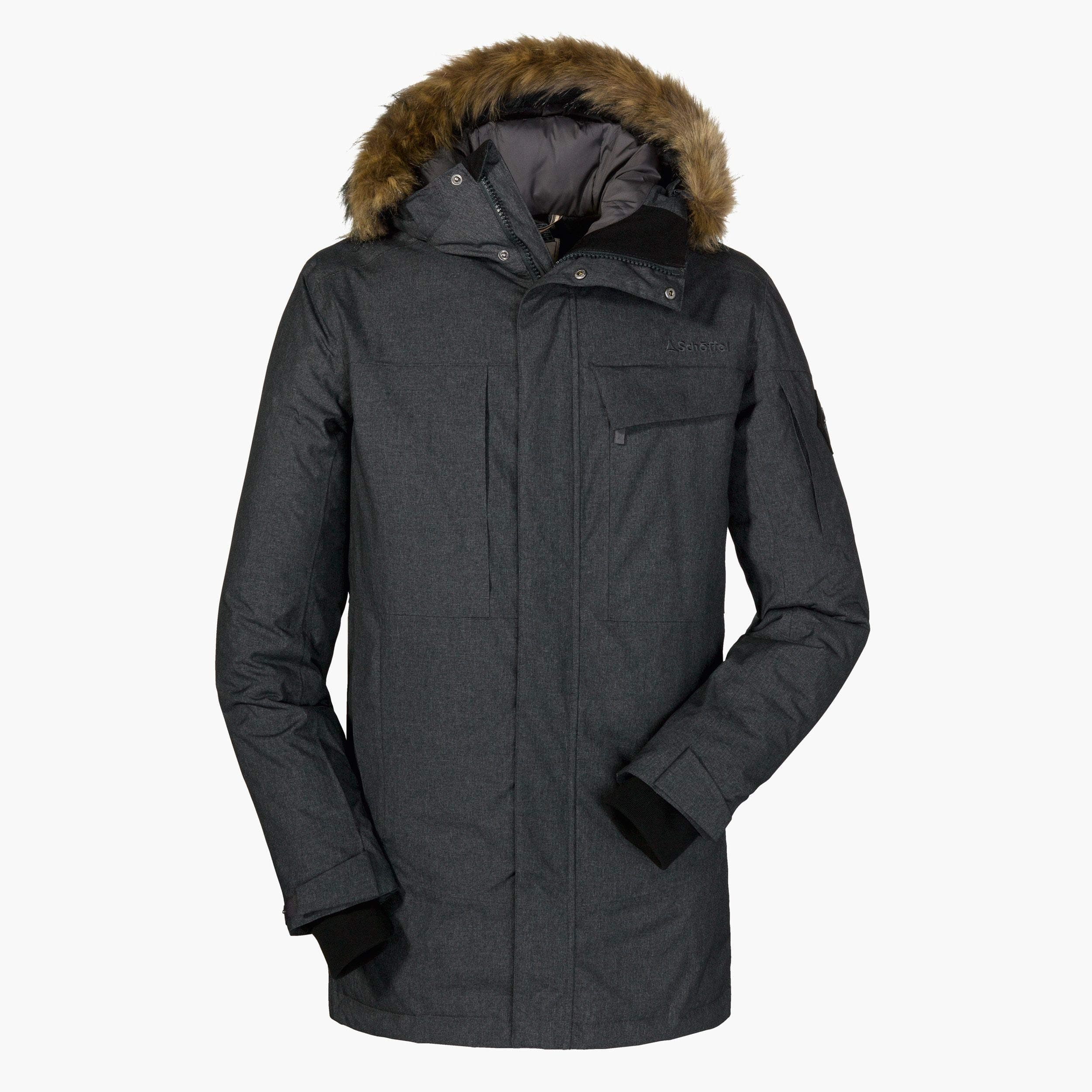 Men's Down Parka Storm Range1 M Weatherproof and warm down jacket for men, breathable and lightweight winter jacket