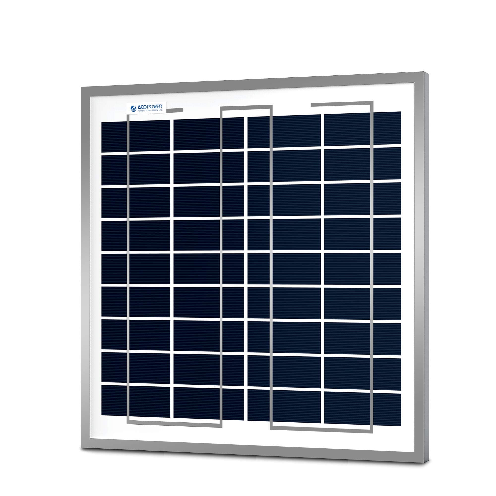 ACOPOWER 15W 12V Solar Panel, 15 Watt Polycrystalline PV Panel Module 12 Voltage Battery Charging