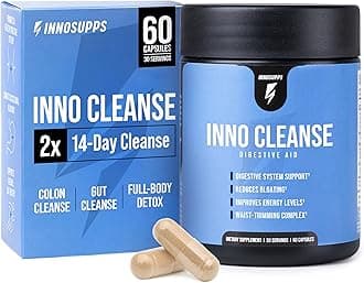 InnoSupps Inno Cleanse - Waist Trimming Complex | Digestive System Support & Aid | Reduced Bloating | Improves Energy Levels | Gluten Free, Vegan Friendly