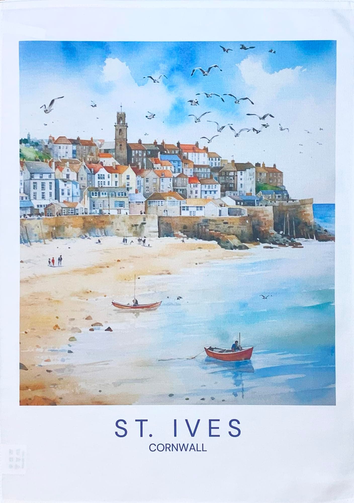 St Ives Large Cotton Tea Towel