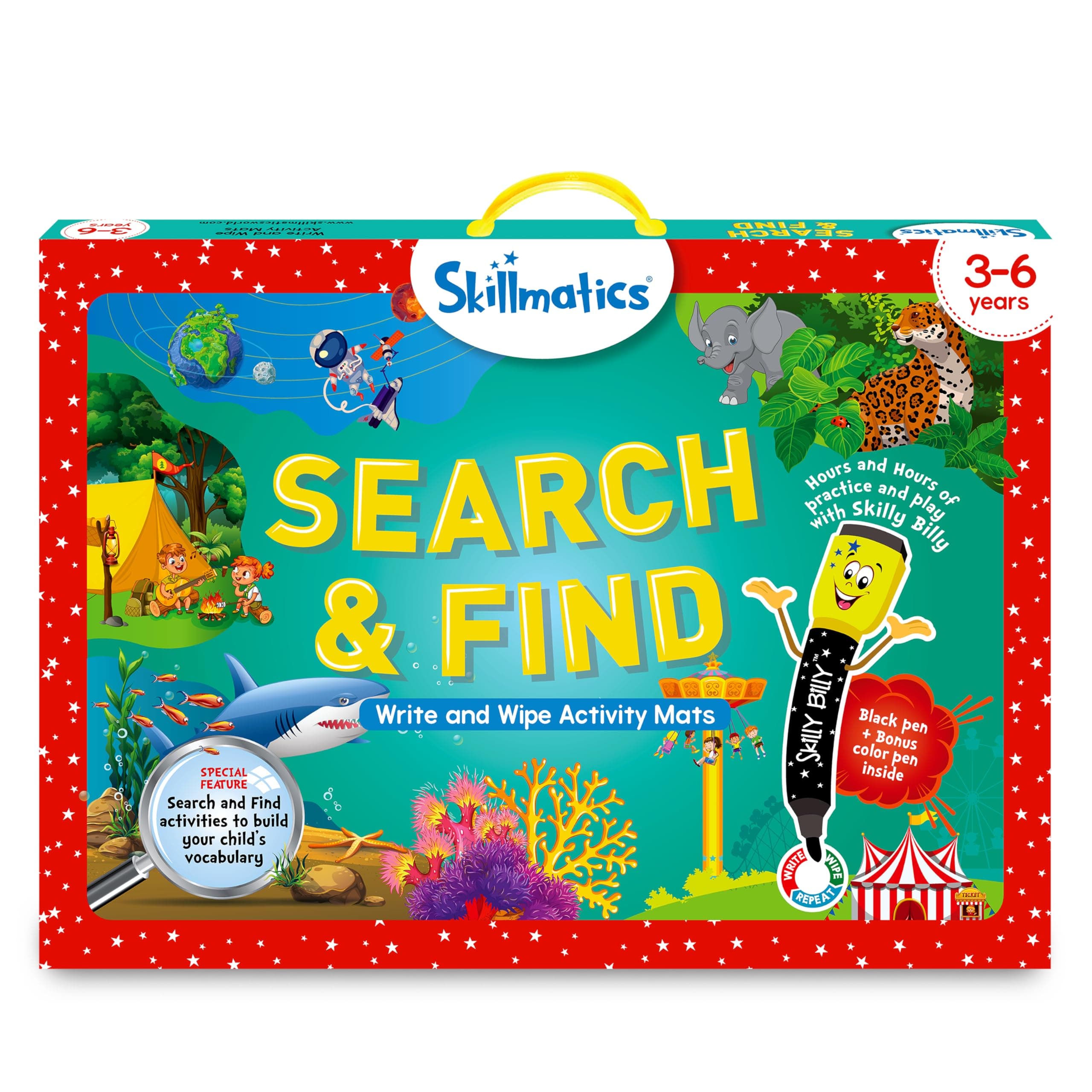 Search and Find Educational Activity - Reusable Preschool Learning Games, Perfect for Toddlers & Kids Who Love Toys, Arts & Crafts, Builds Vocabulary, Gifts for Ages 3, 4, 5, 6