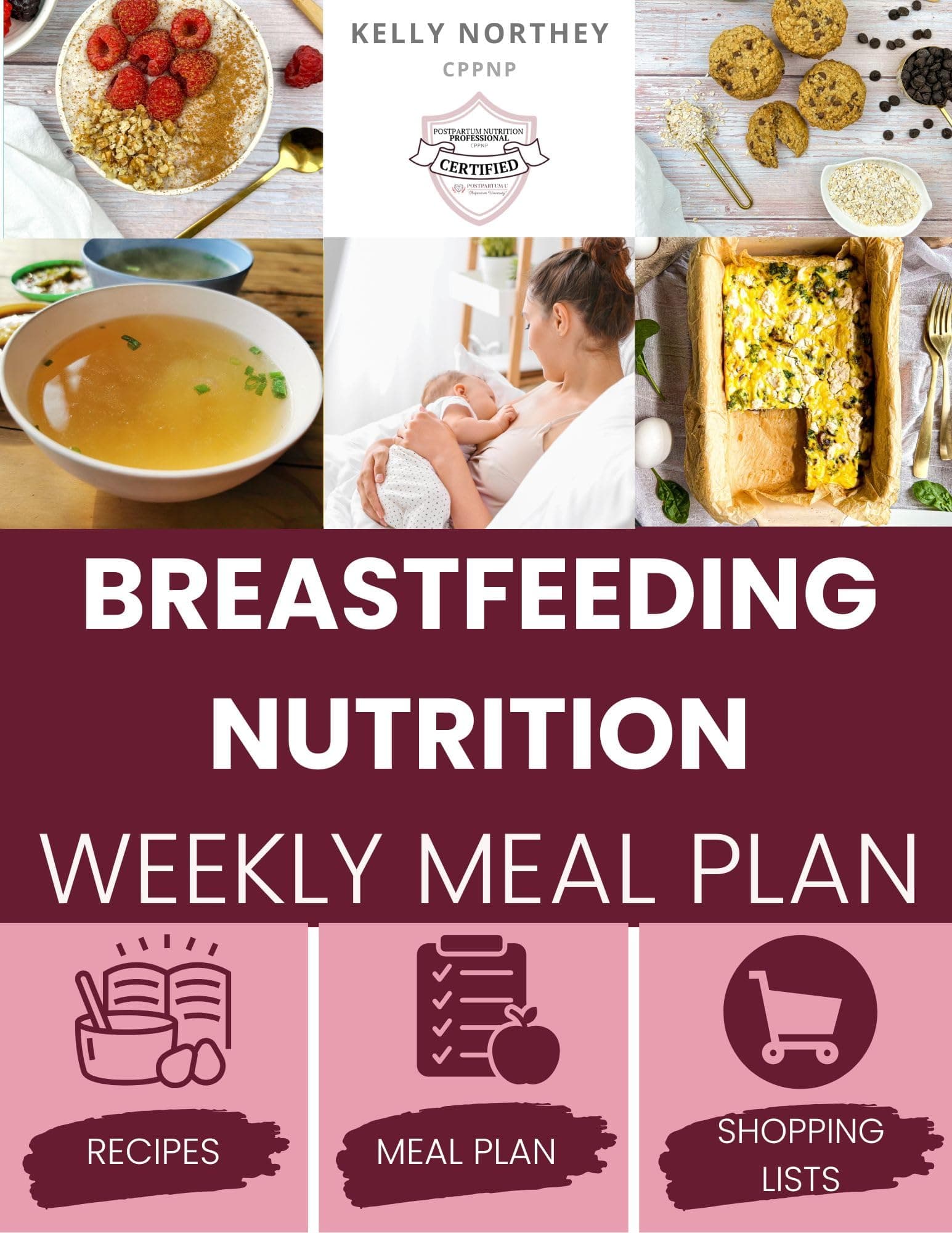 Postpartum Essentials Breastfeeding Nutrition Weekly Meal Plan