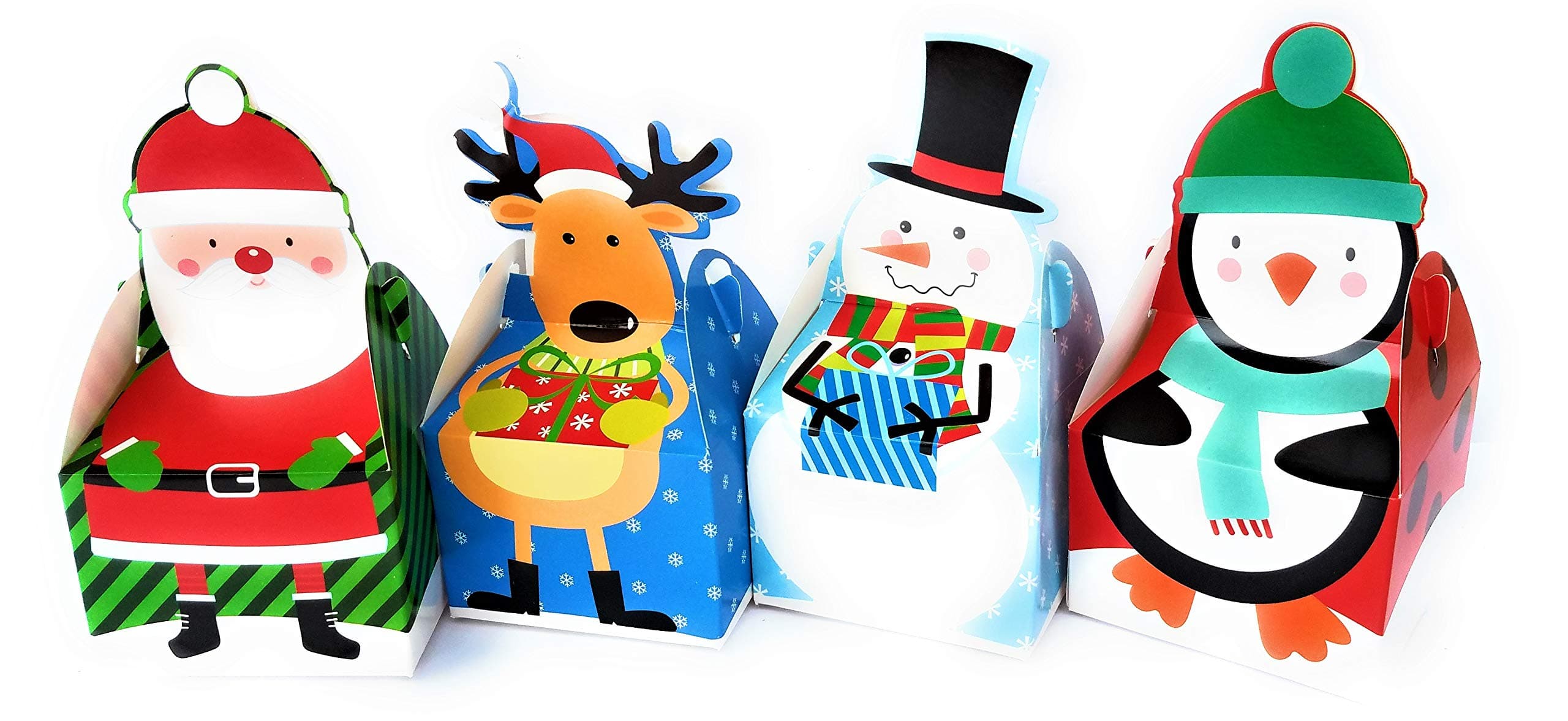 9 Christmas Cookie Treat Boxes with Cookie Cutters