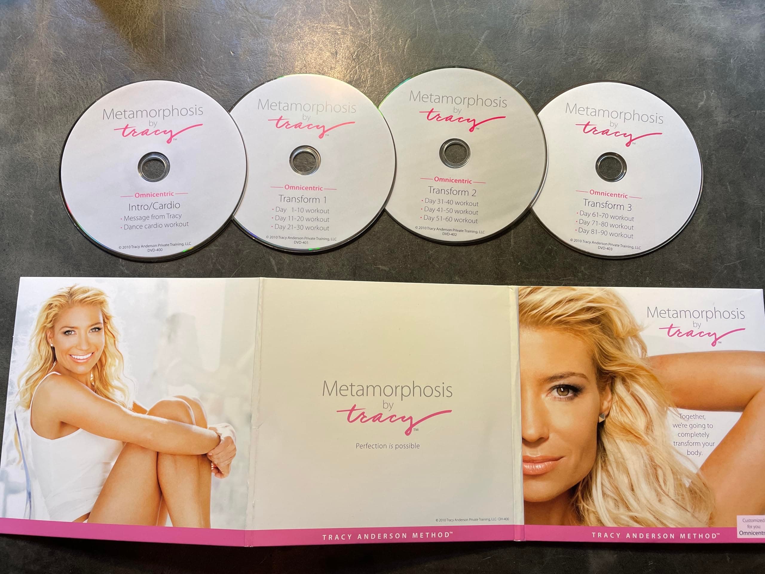 Tracy Anderson Metamorphosis Omnicentric 90-day Program - 4 DVDs (90-day coverage), Food Plan, Fitness Guide & Workout Tracker Misc. – DVD