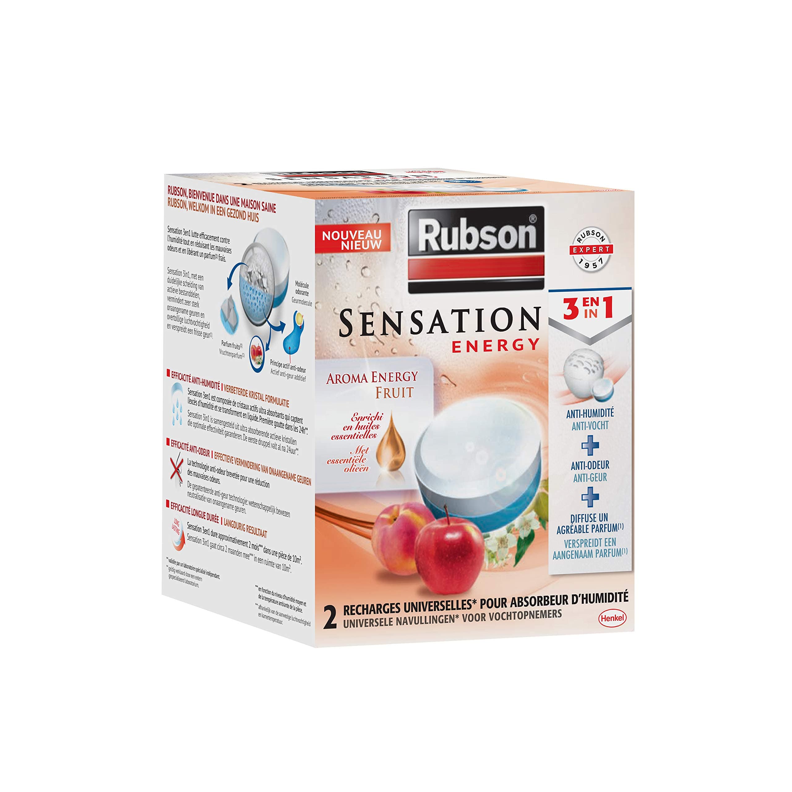 Rubson Sensation Zen - 3-in-1 Power Tabs (Pack of 2) - 300 g - Jasmine