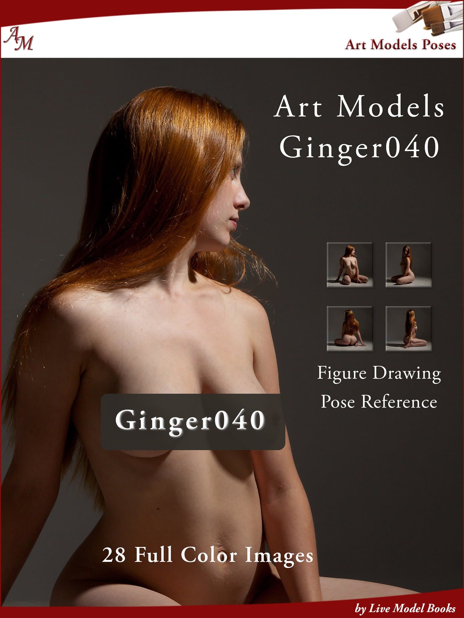 Art Models Ginger040: Figure Drawing Pose Reference (Art Models Poses)