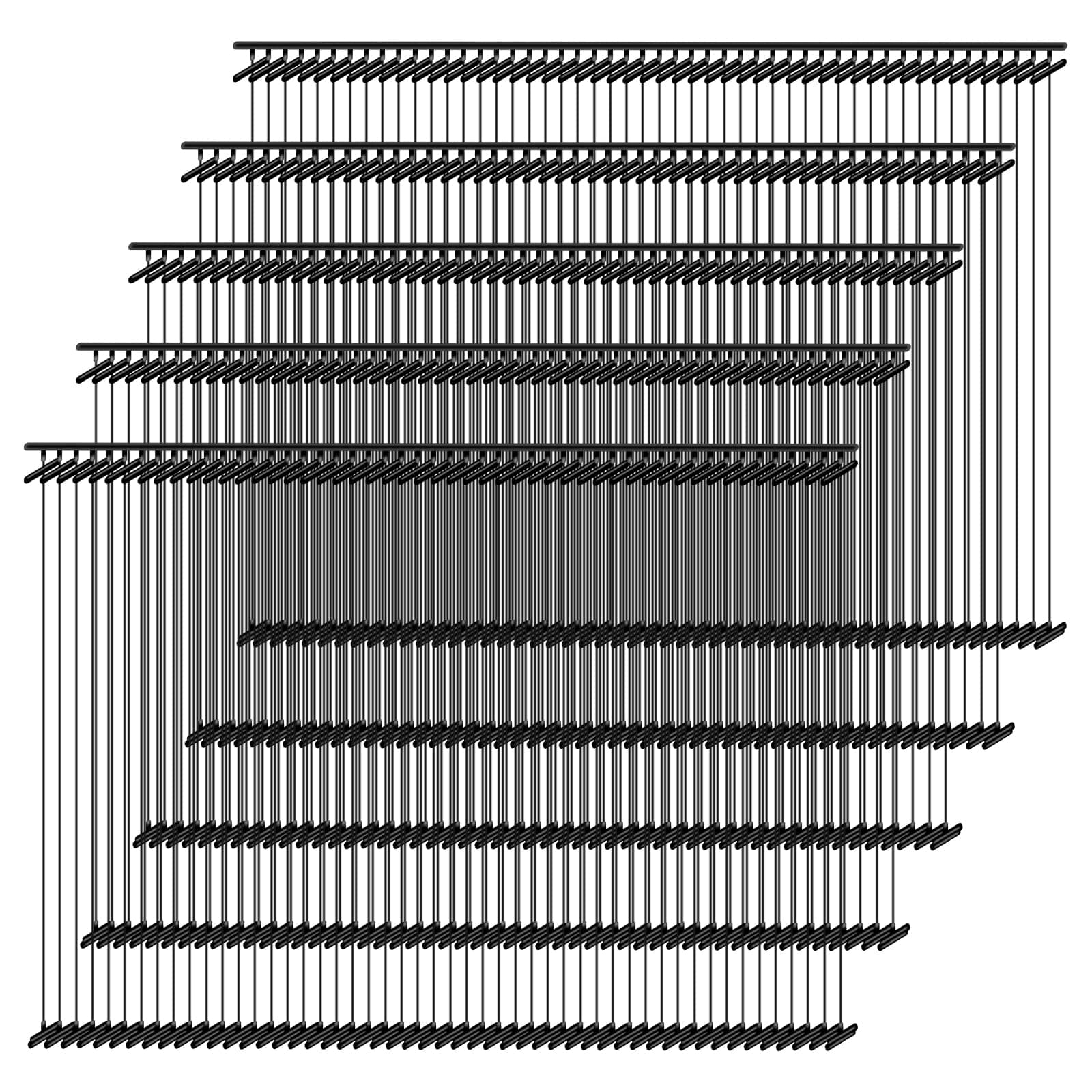 5000 Pieces Standard Tagging Fasteners Standard Tag Pins Plastic Regular Garment Clothing Price Tag Label Standard Tagging Barbs (Black, 3 Inches)