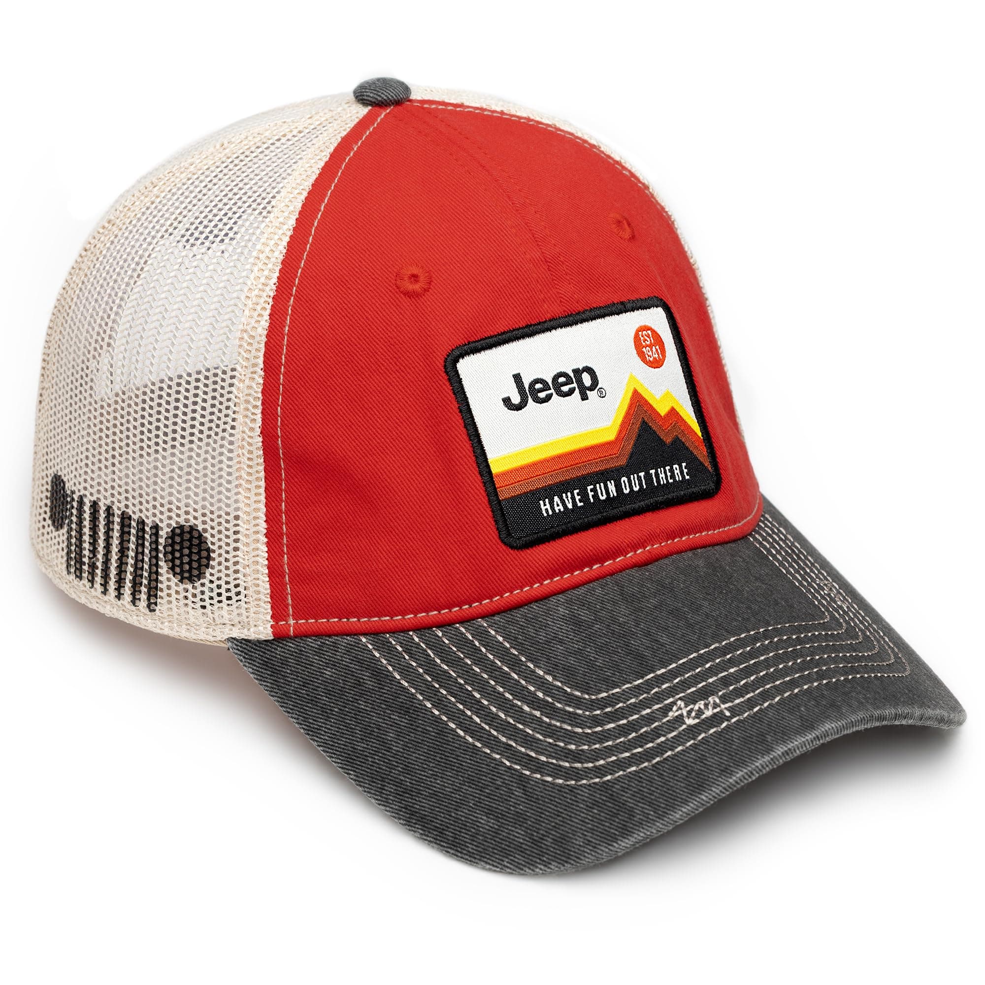 Have Fun Out There Patch Garment Washed Trucker Hat Unstructured for Men & Women - Adjustable Snapback Baseball Cap